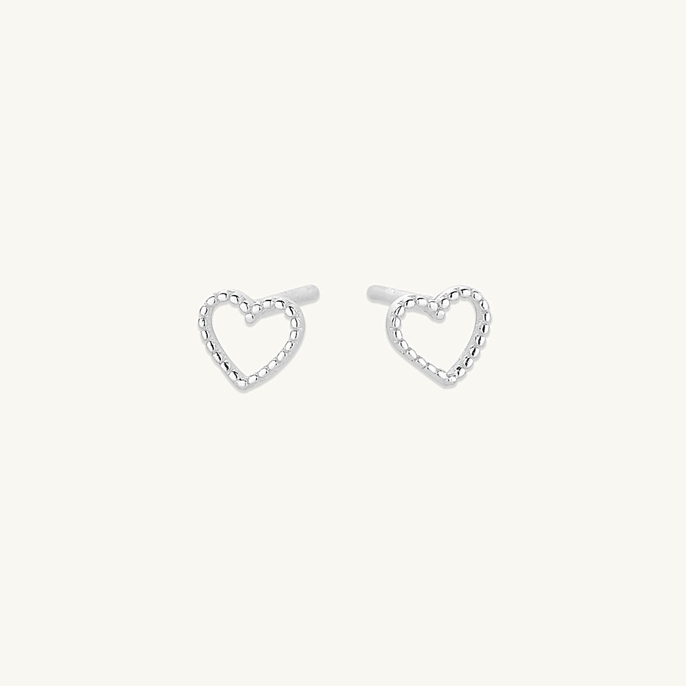 Mini Heart Stud Earrings