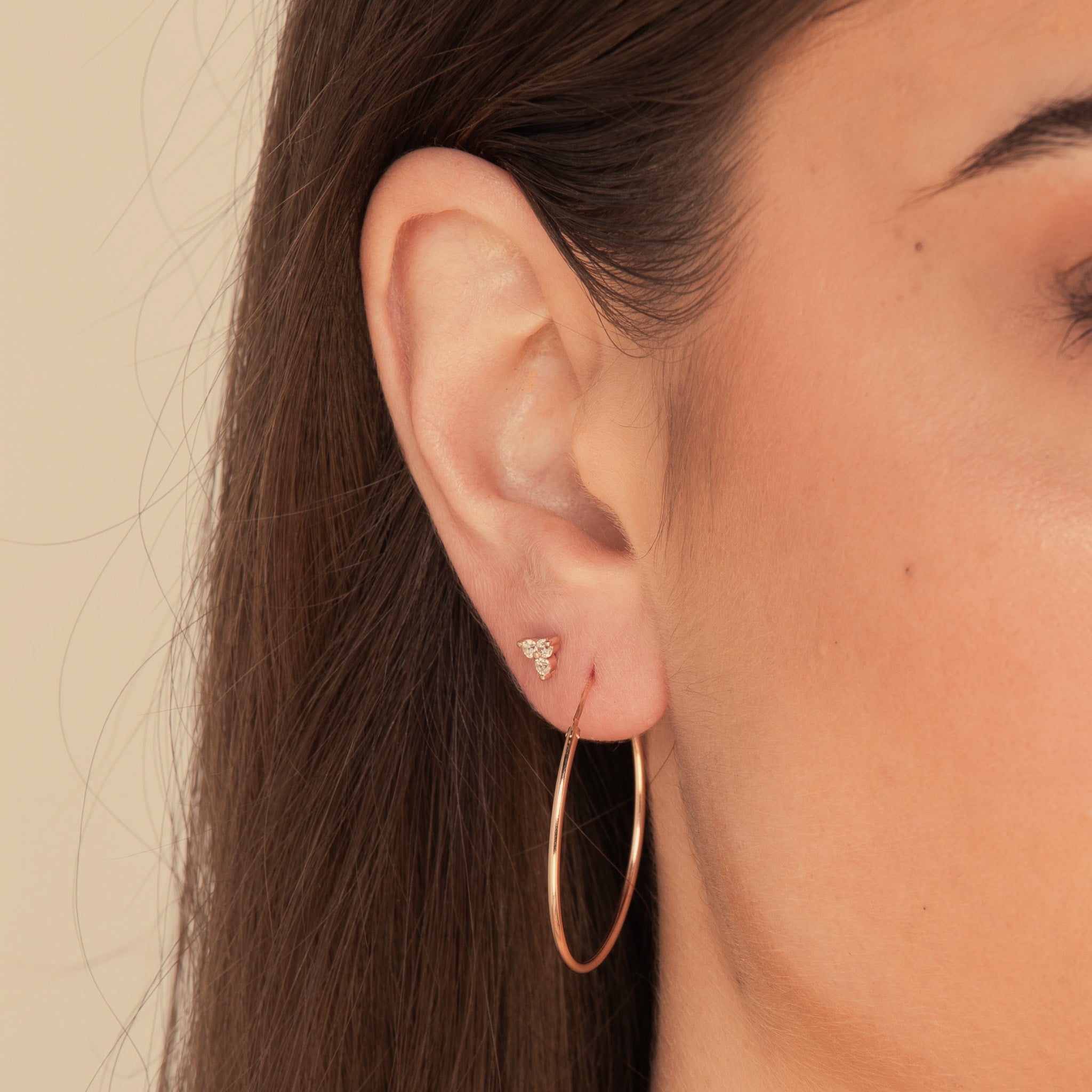 Thin Basic Large Hoops