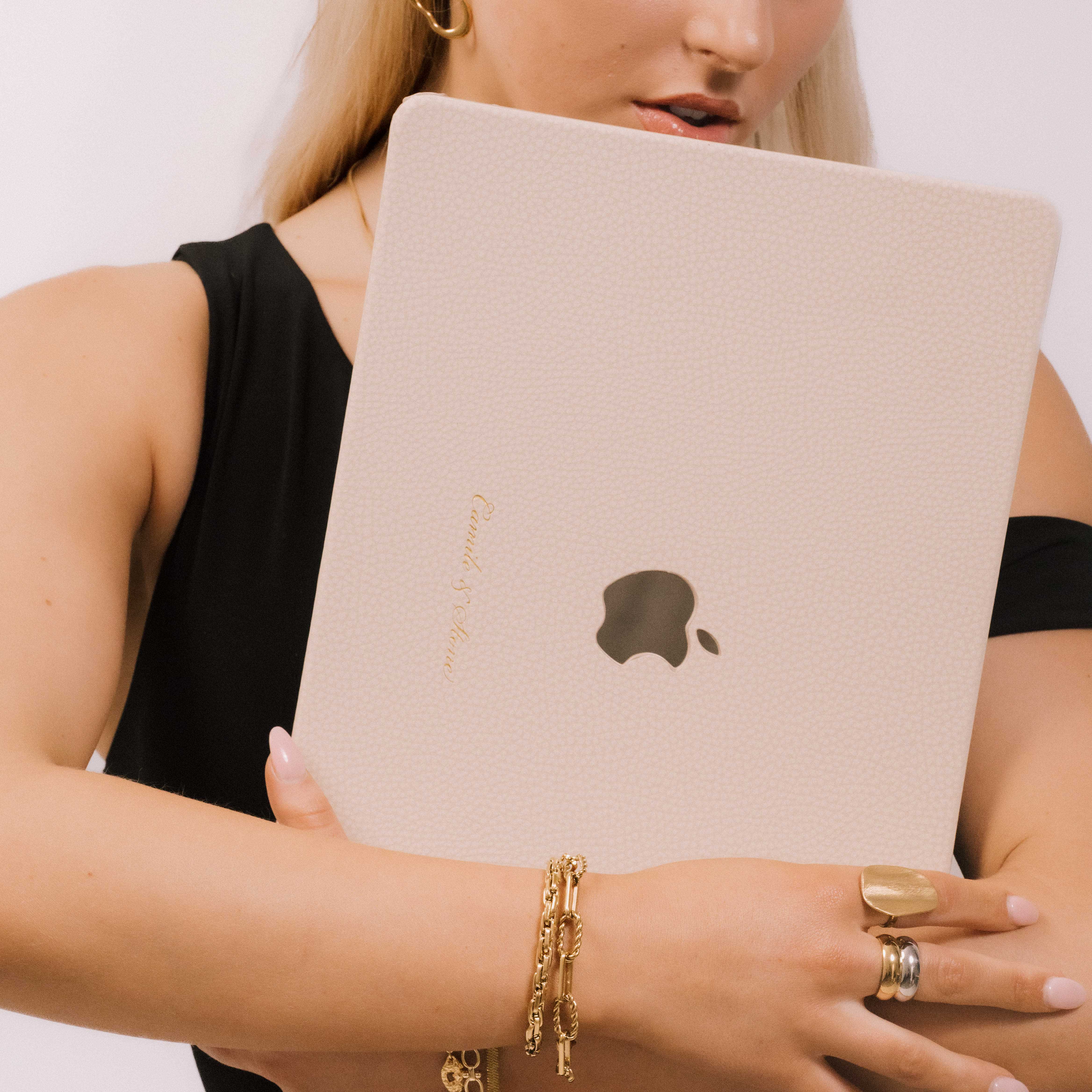 Beige Pebble Laptop Case [PRE-ORDER]