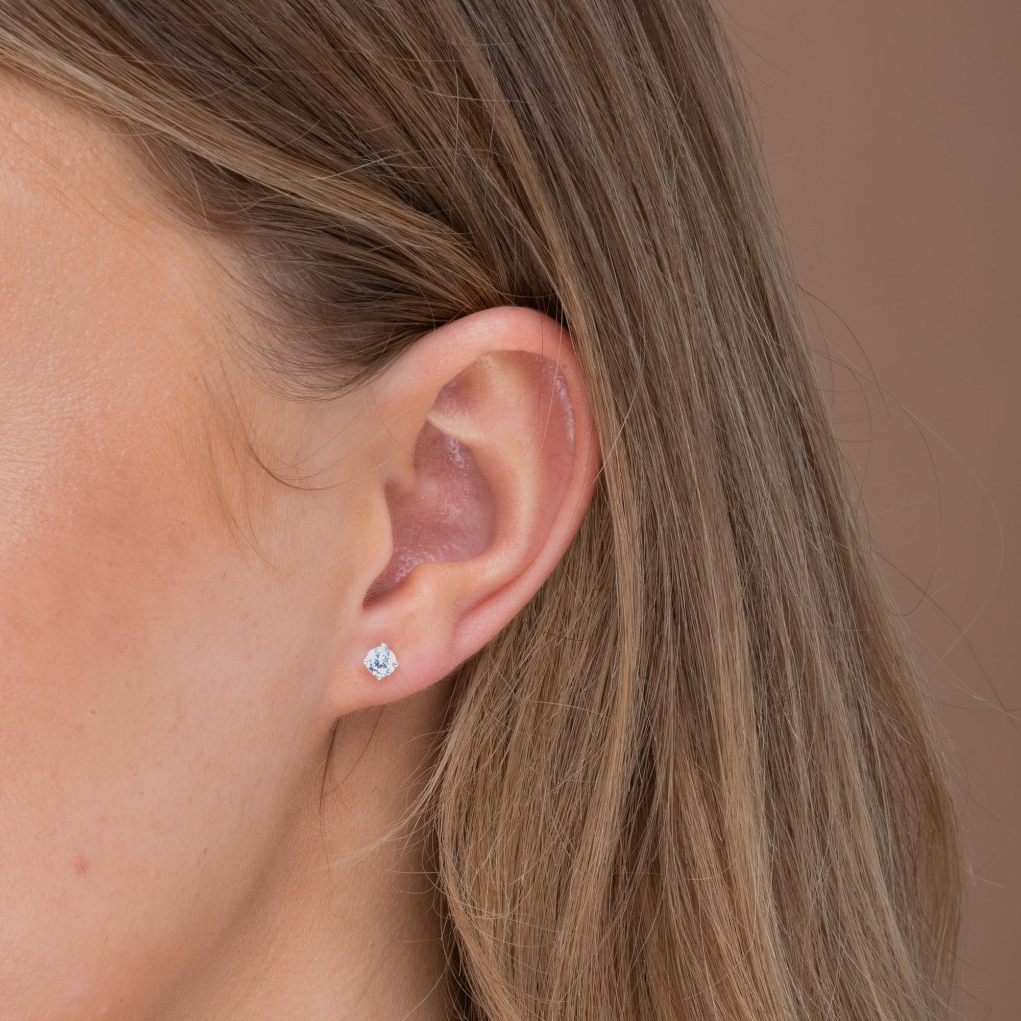 Classic Birthstone Earrings April - Camile & Stone