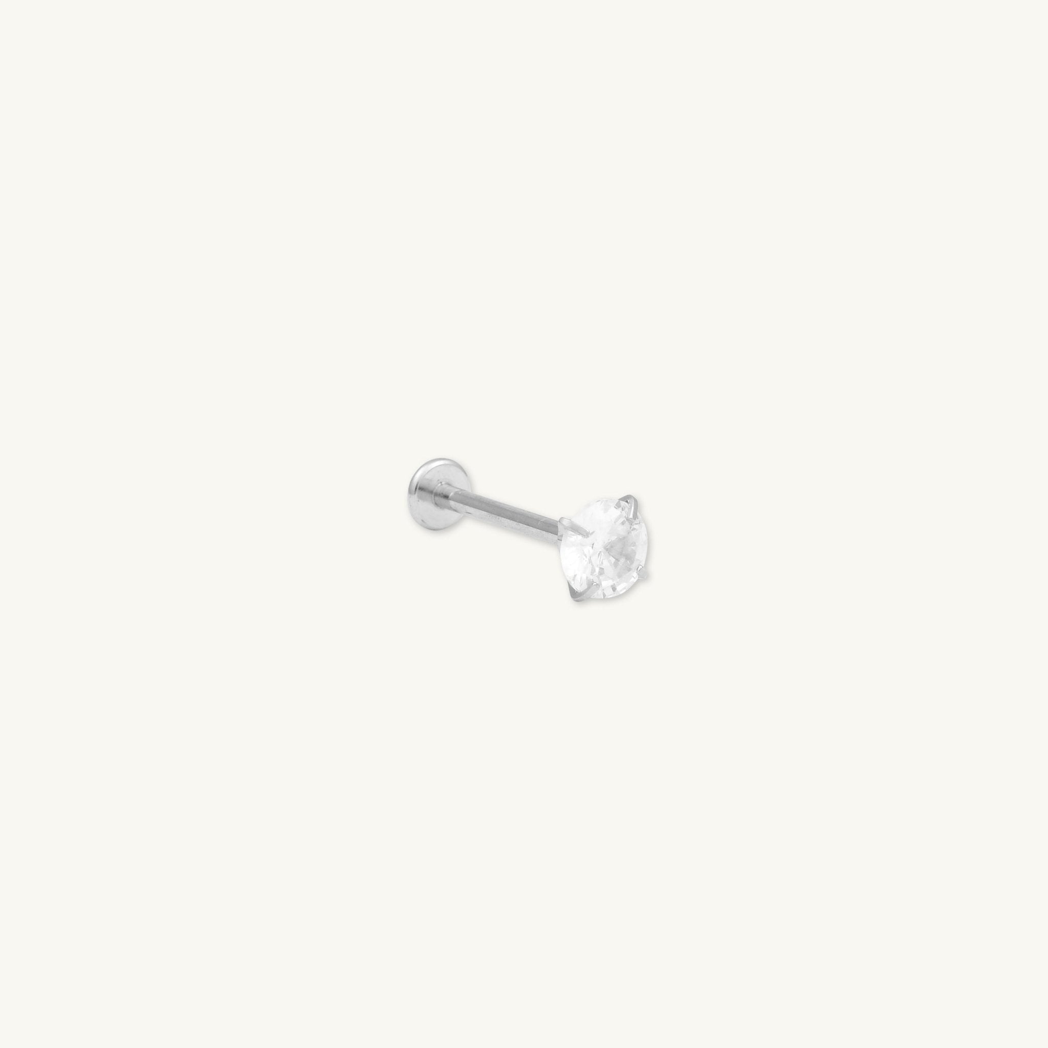 Classic Sapphire Single Flat Back Earring - Camile & Stone