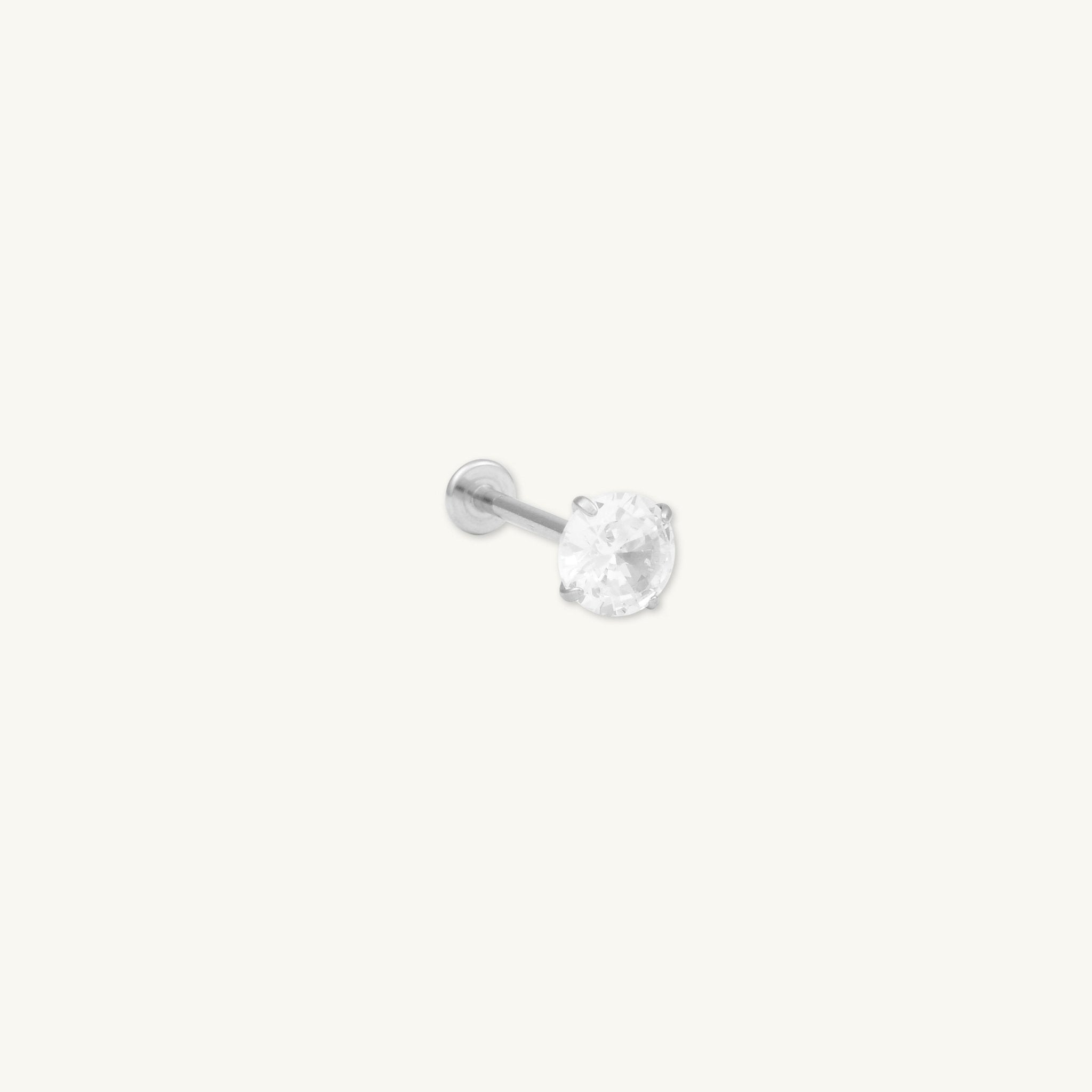 Classic Sapphire Single Flat Back Earring - Camile & Stone