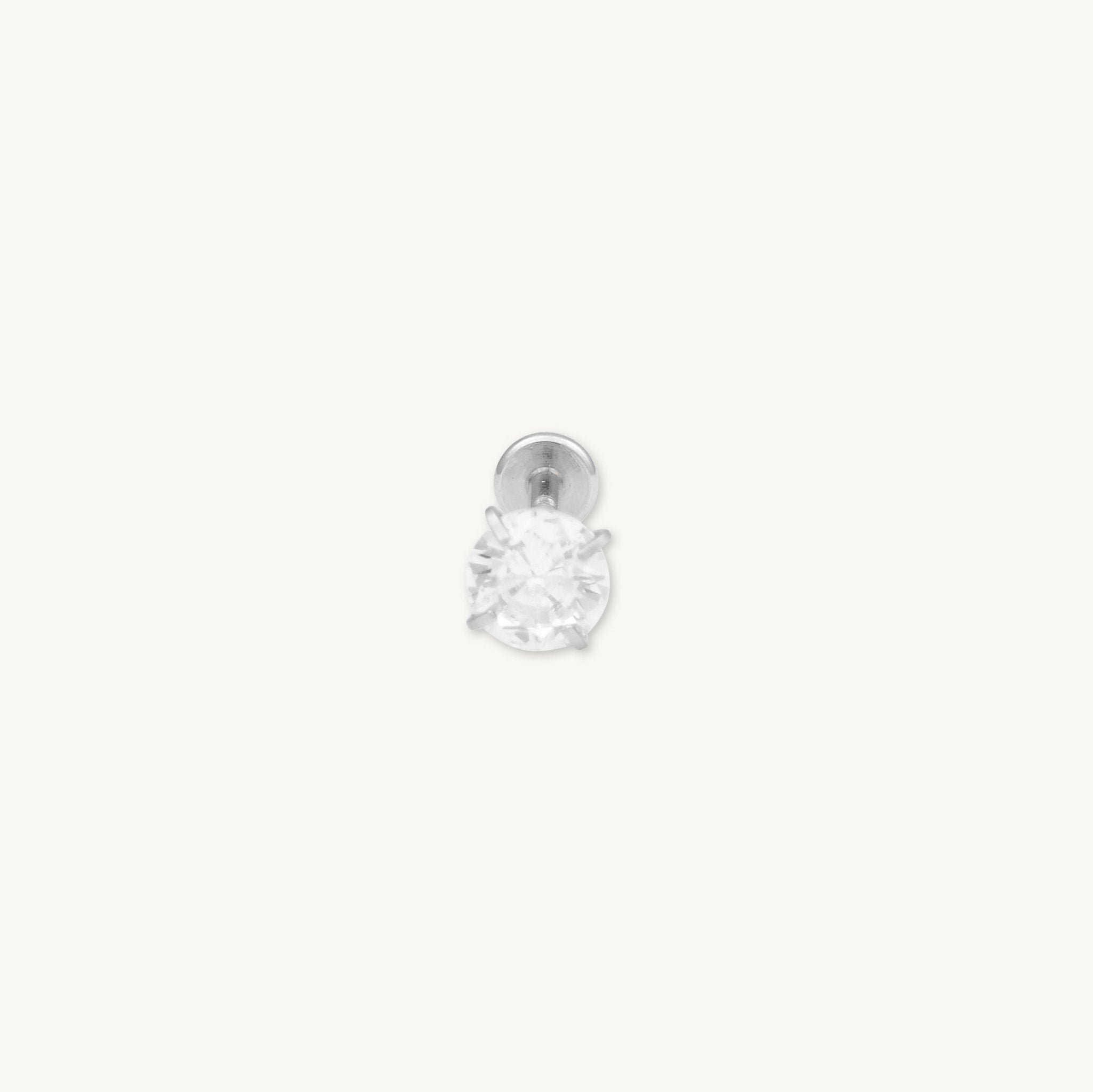 Classic Sapphire Single Flat Back Earring - Camile & Stone