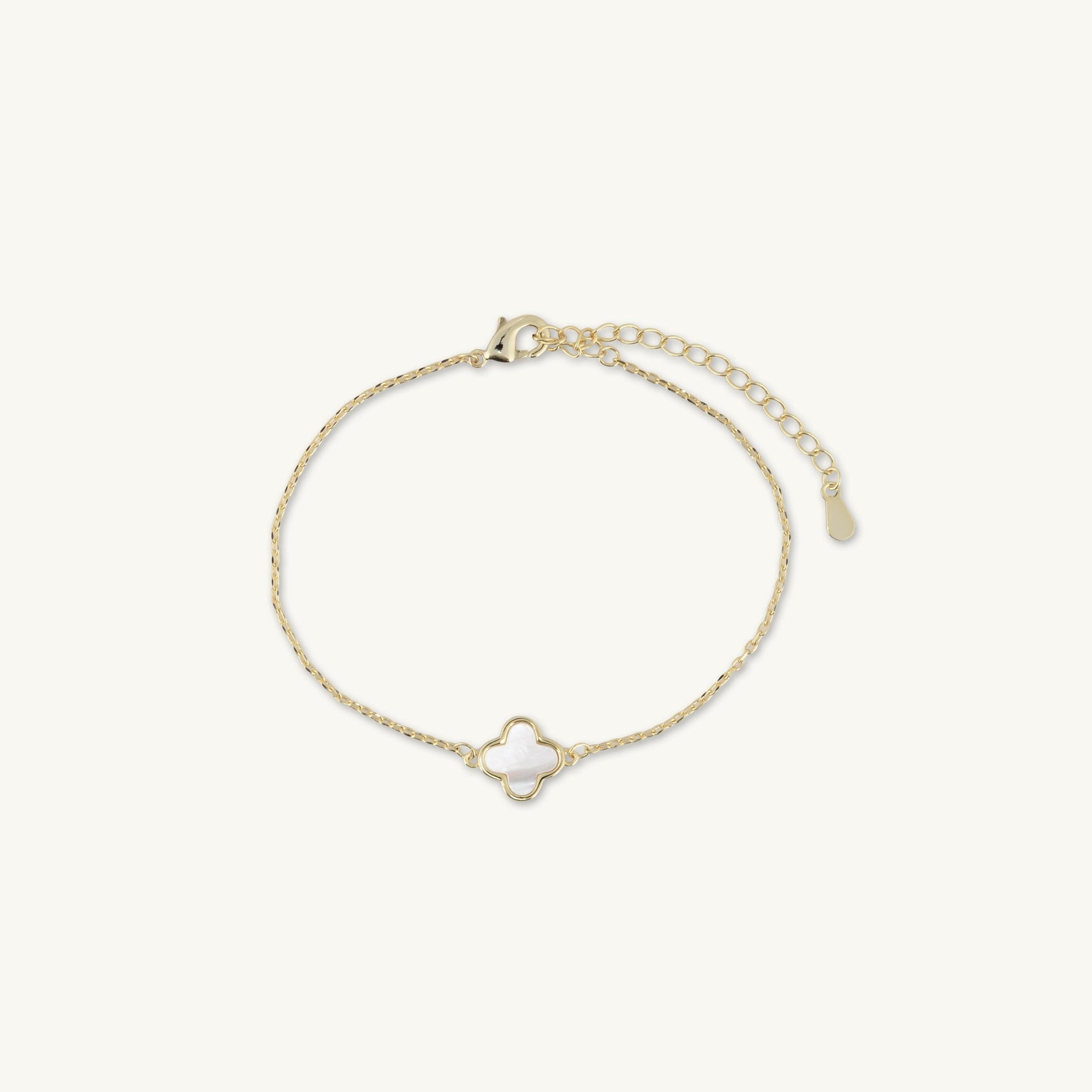 Clover Single MOP Bracelet - Camile & Stone