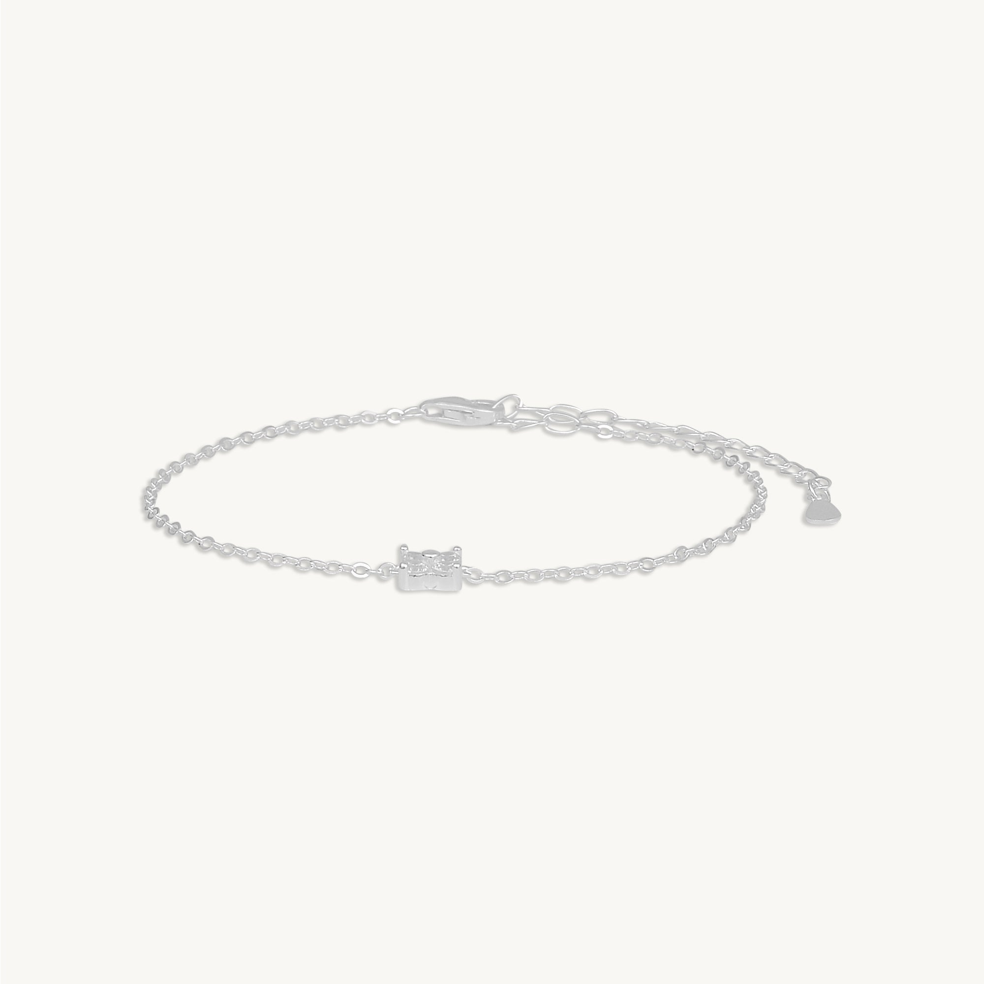 Clover Zirconia Chain Bracelet - Camile & Stone