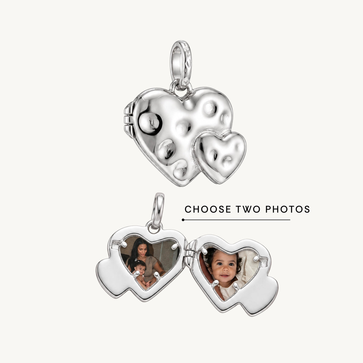 Heart To Heart Molten Photo Locket Pendant