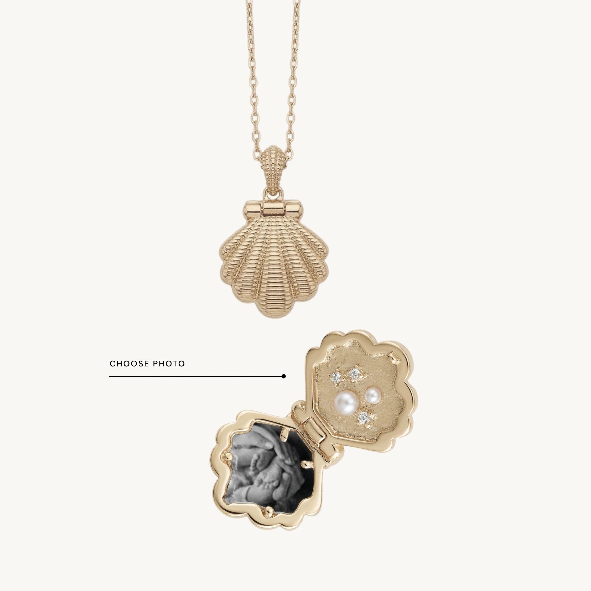 Little Treasures Mermaid Photo Locket Necklace