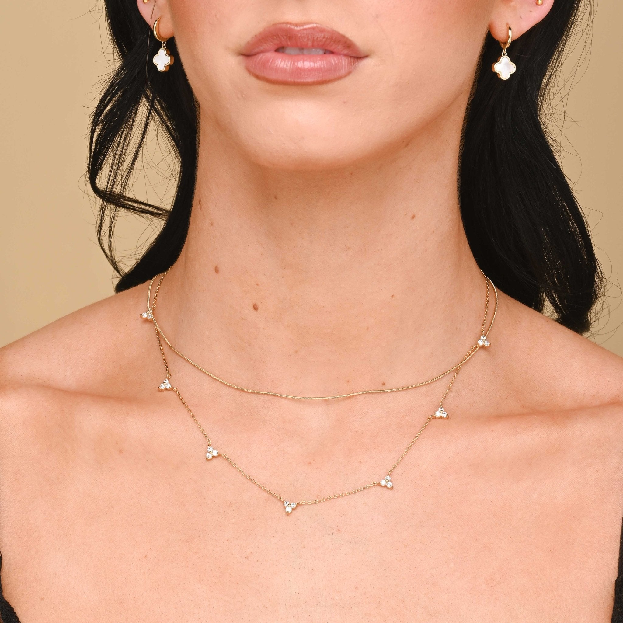 Lotus Station Chain Necklace - Camile & Stone