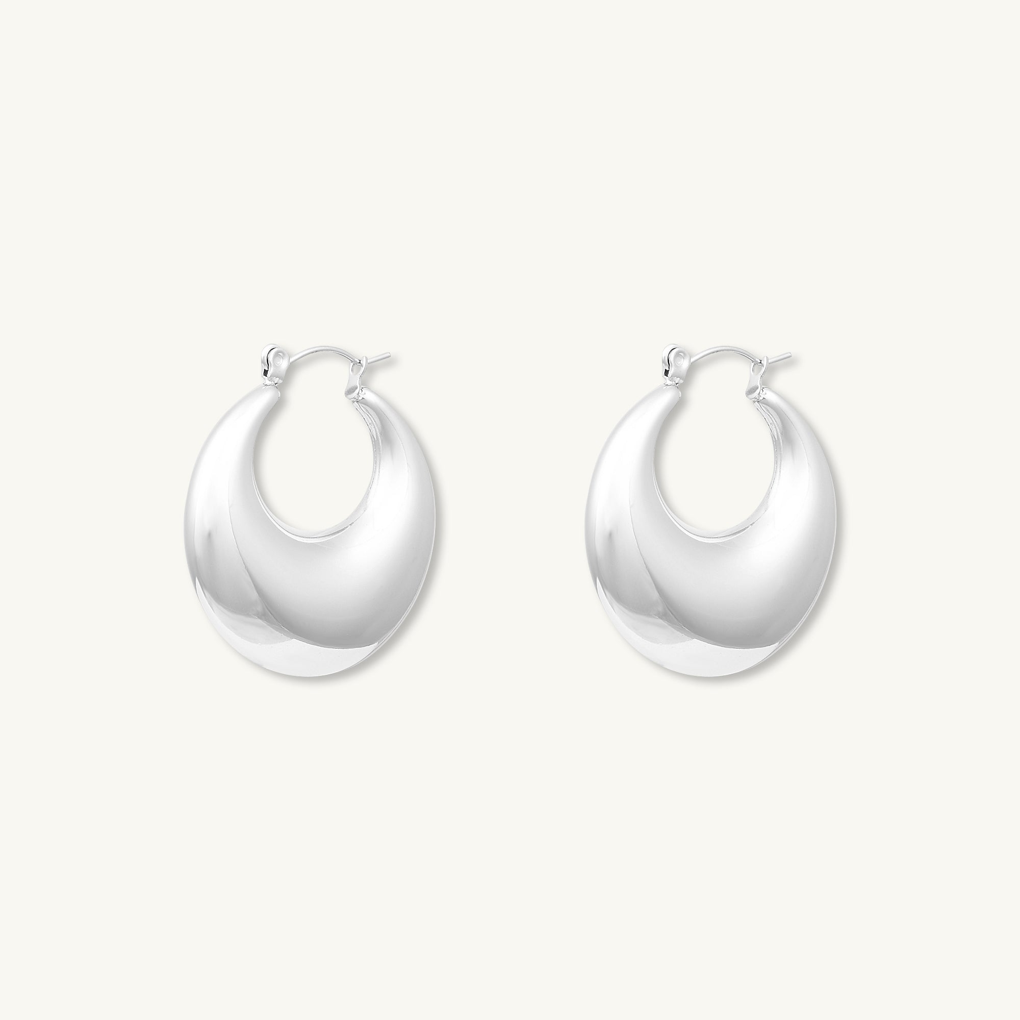 Marley Dome Hoop Earrings - Camile & Stone