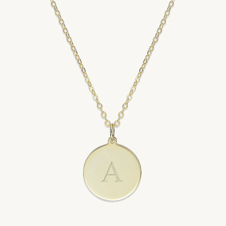 Medallion Coin Engraved Personalised Necklace