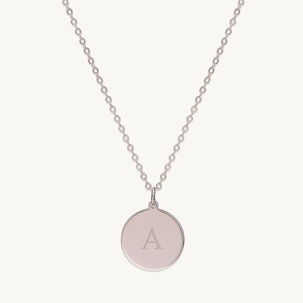 Medallion Coin Engraved Personalised Necklace