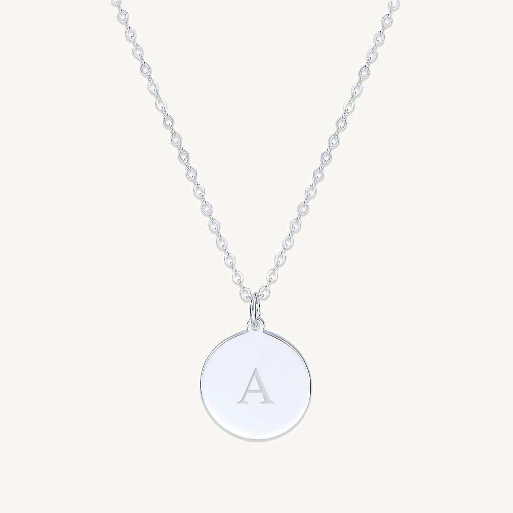 Medallion Coin Engraved Personalised Necklace