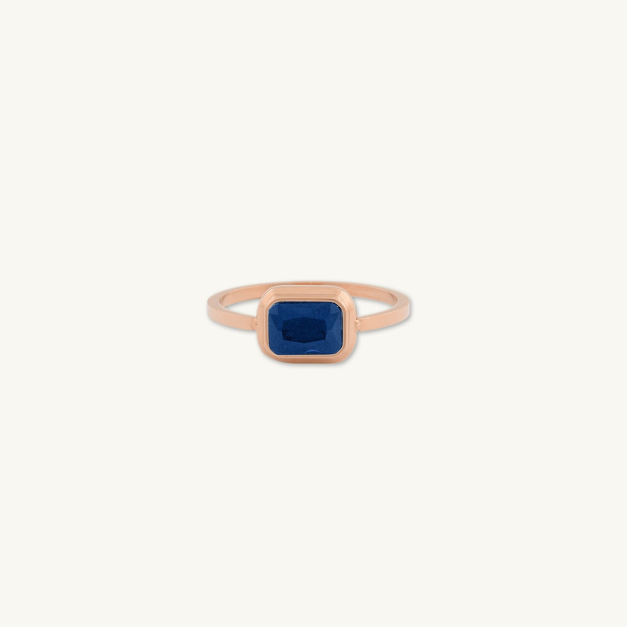 Midnight Noir Baguette Zirconia Ring - Camile & Stone
