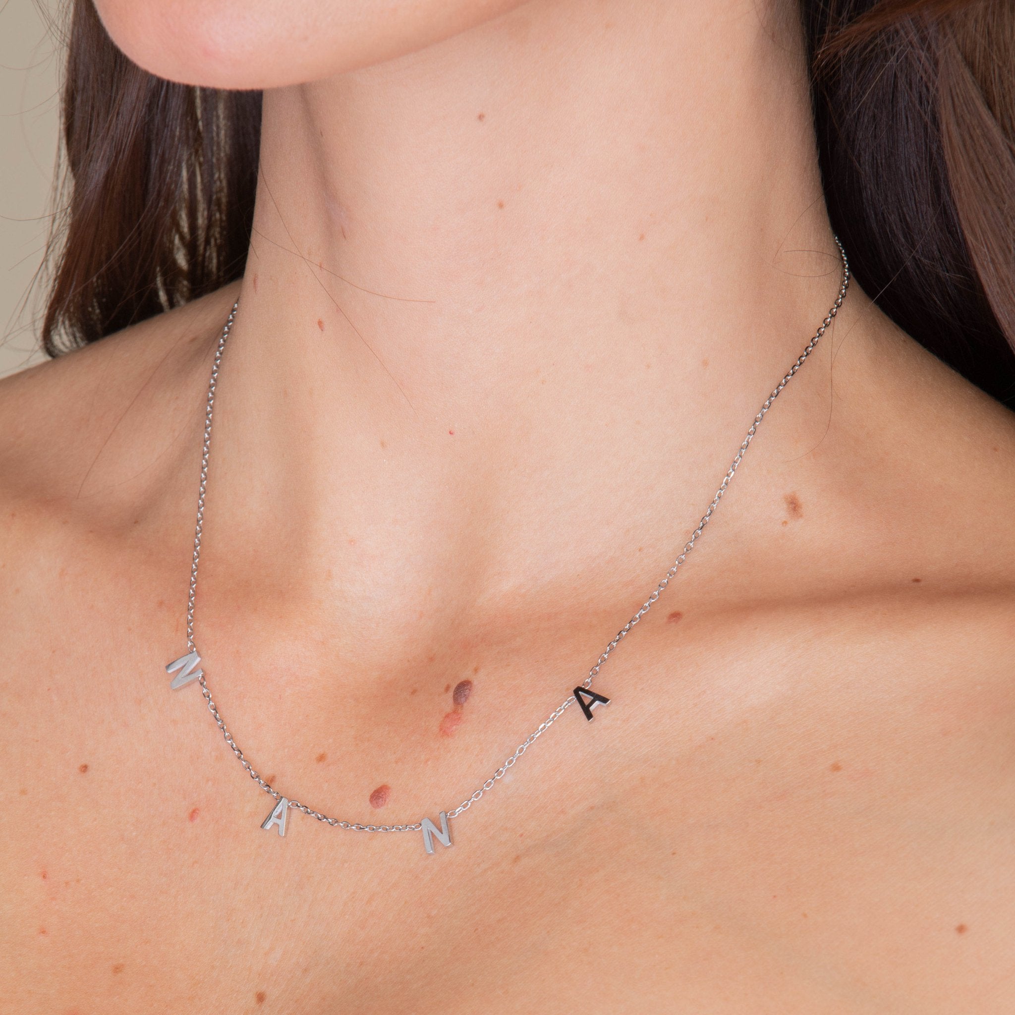 NANA Letter Chain Necklace - Camile & Stone
