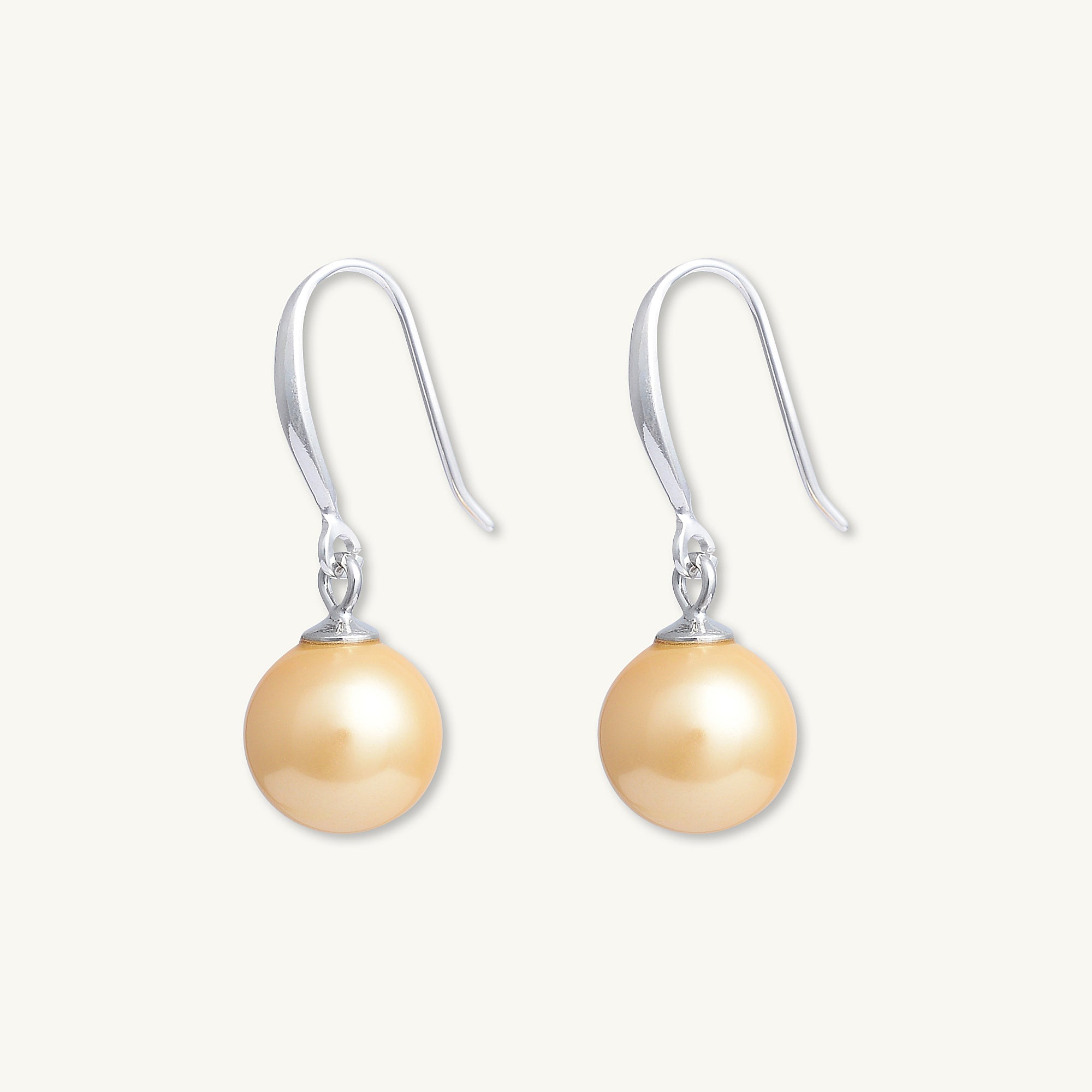 Orange Freshwater Pearl Drop Earrings - Camile & Stone