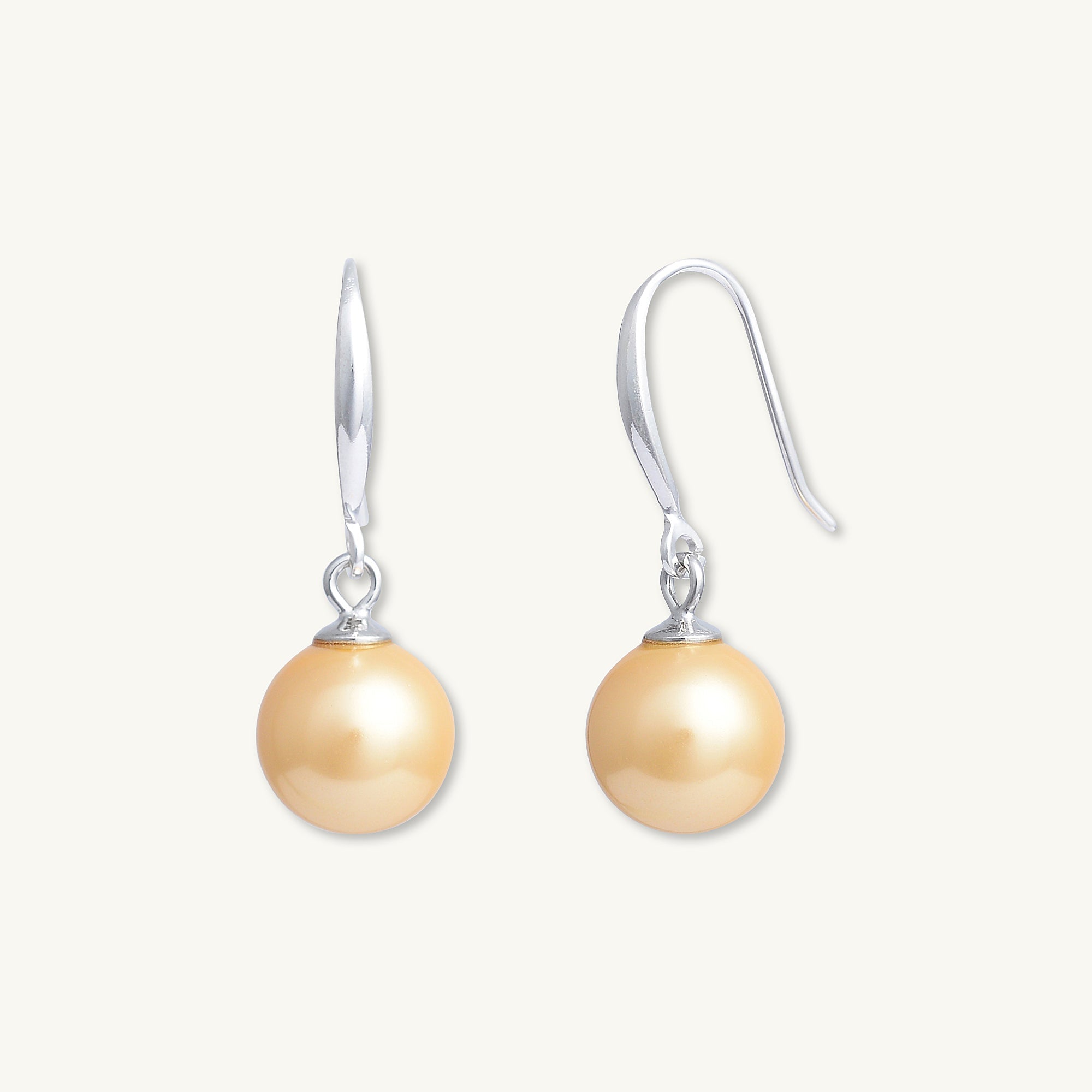 Orange Freshwater Pearl Drop Earrings - Camile & Stone