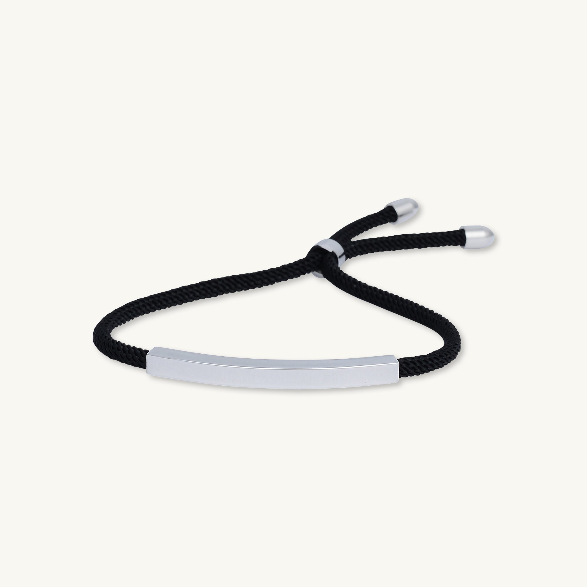 Silver Bar Stainless Steel Adjustable Bracelet - Camile & Stone