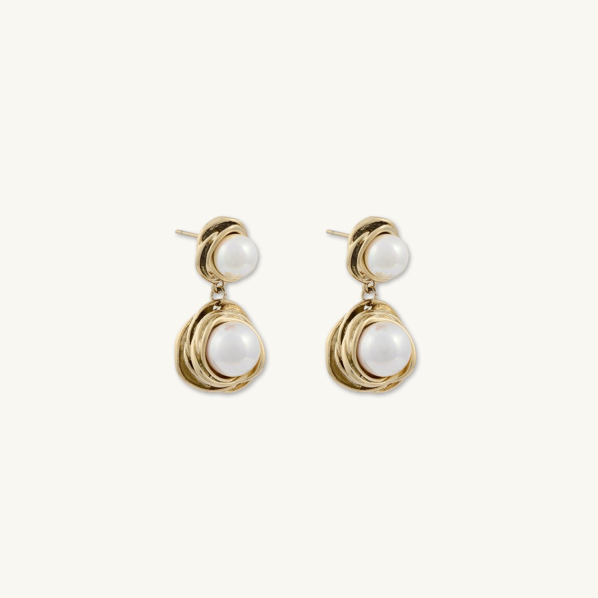 Skyler Double Pearl Stud Earrings - Camile & Stone