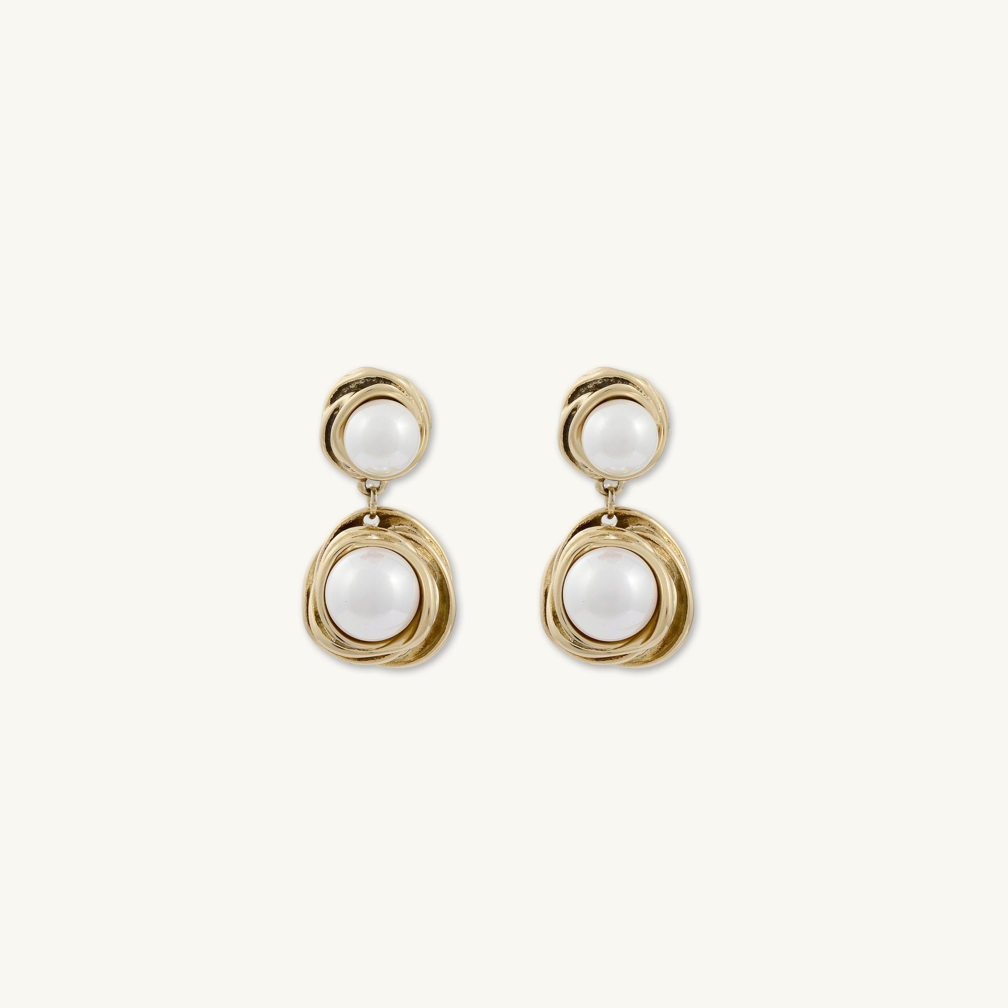 Skyler Double Pearl Stud Earrings - Camile & Stone