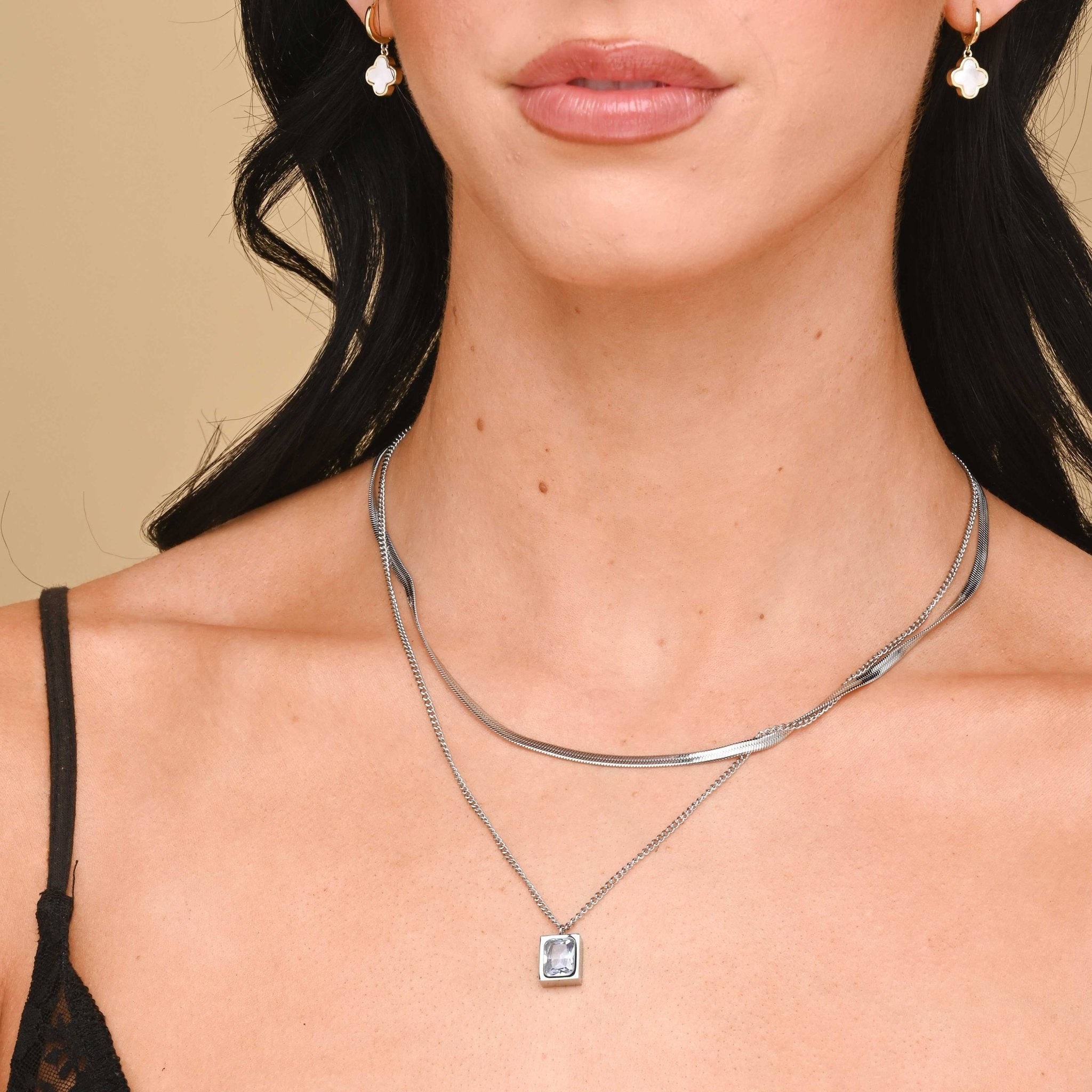 Slim Paperclip Link Chain Necklace - Camile & Stone