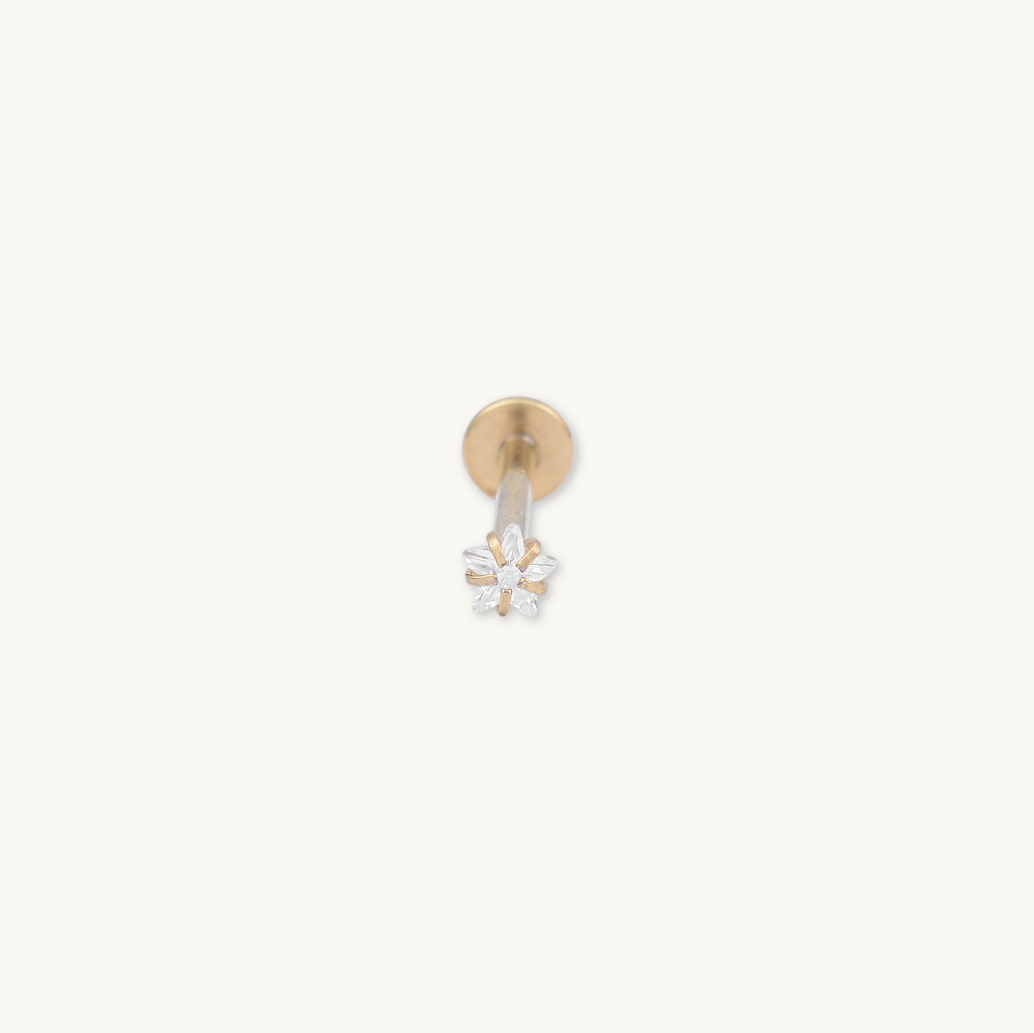 Star Sapphire Flat Back Earring - Camile & Stone