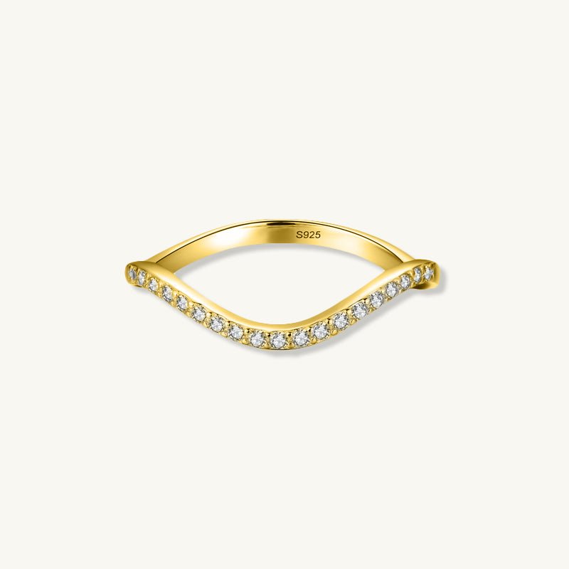 The Emily Wave Sapphire Engagement Ring - Camile & Stone