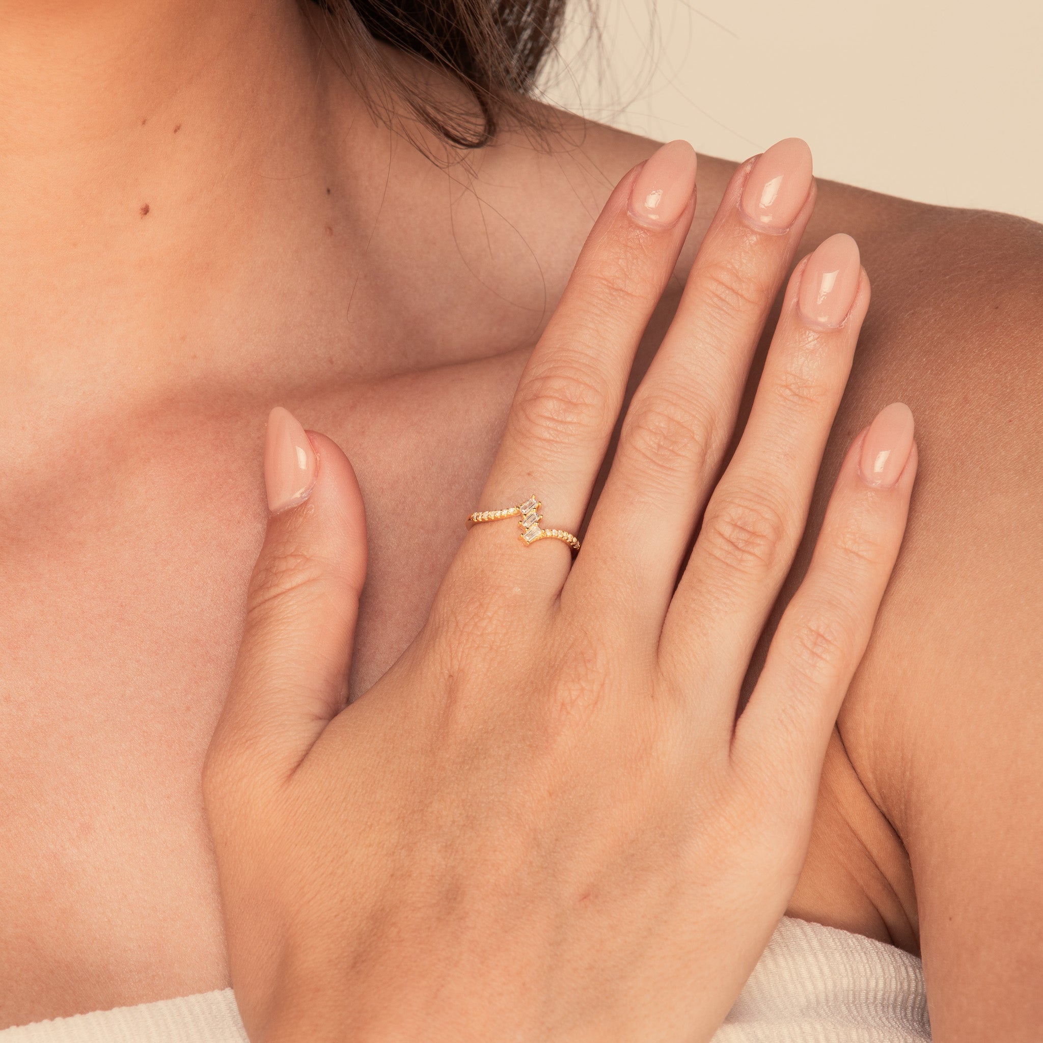 The Juliet Baguette Sapphire Engagement Ring - Camile & Stone
