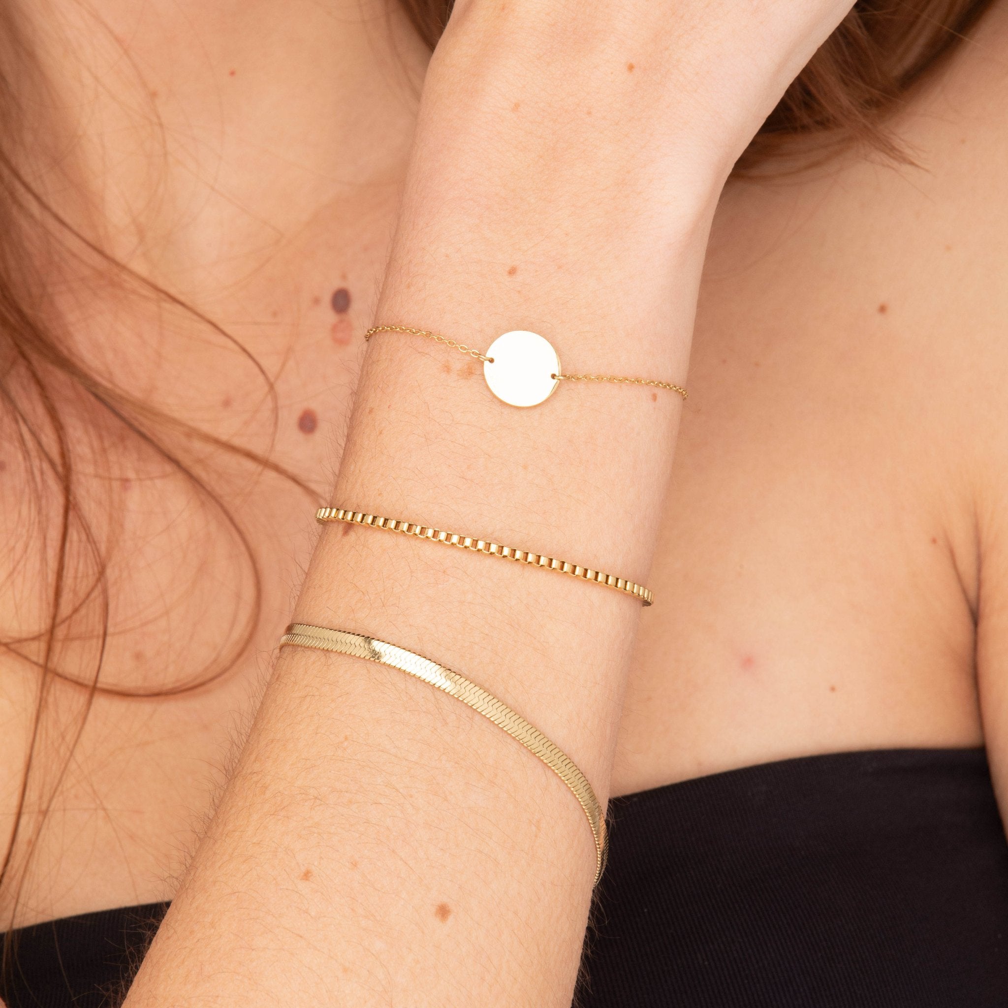 Thick Box Chain Bracelet - Camile & Stone