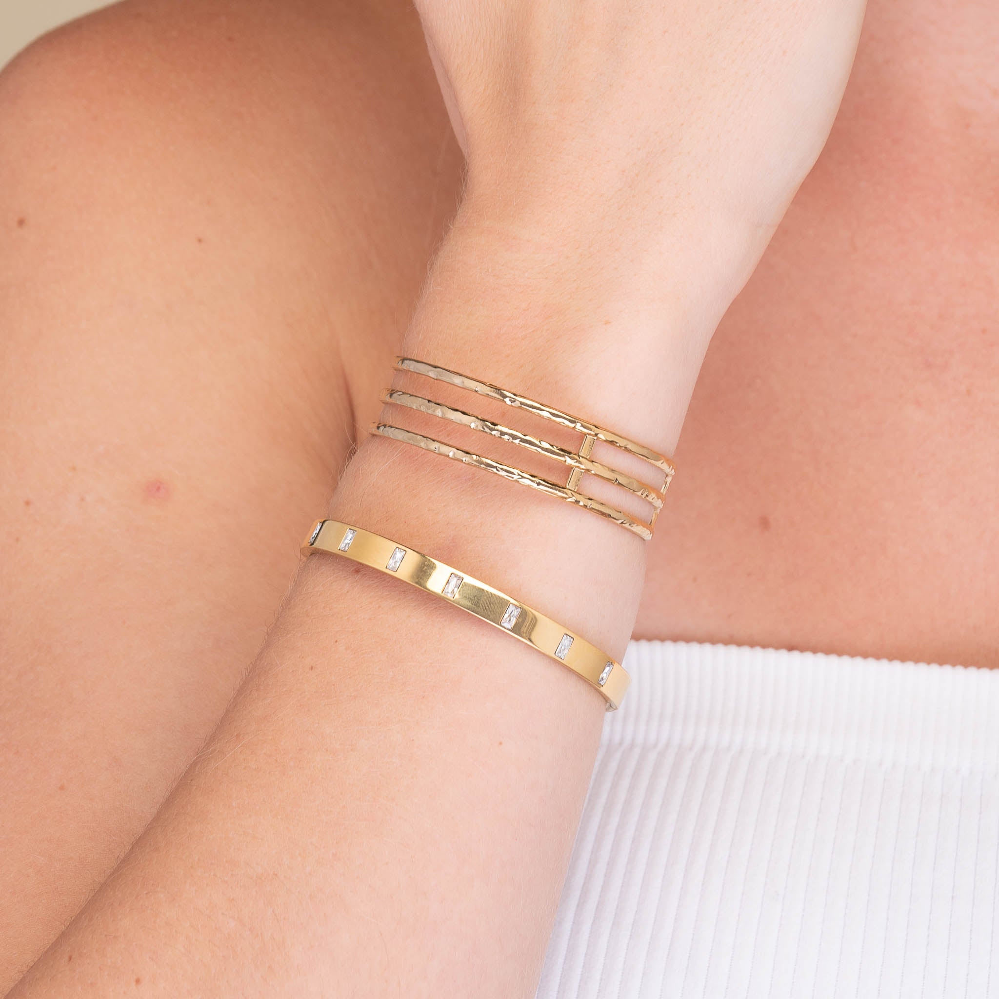 Triple Open Cuff Statement Bangle - Camile & Stone