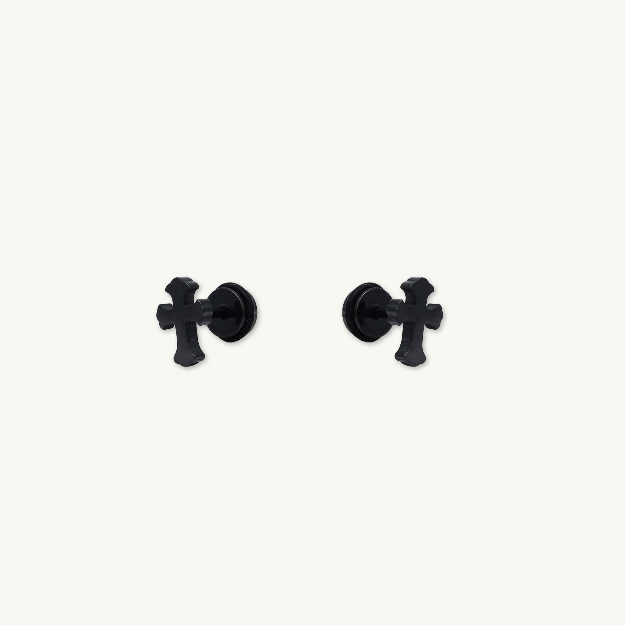 Unisex Cross Stud Earrings - Camile & Stone