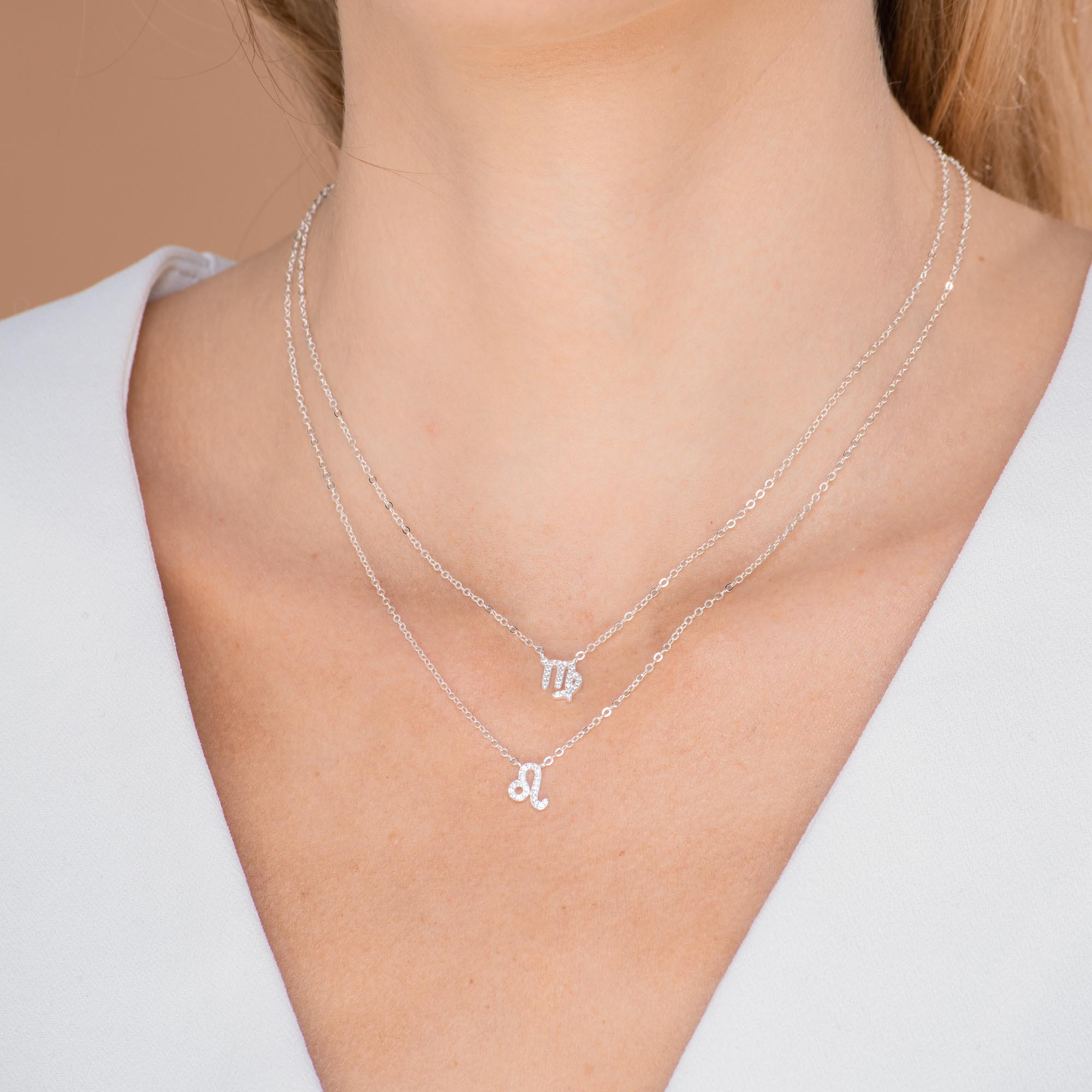 Virgo Sapphire Charm Zodiac Star Sign Necklace - Camile & Stone