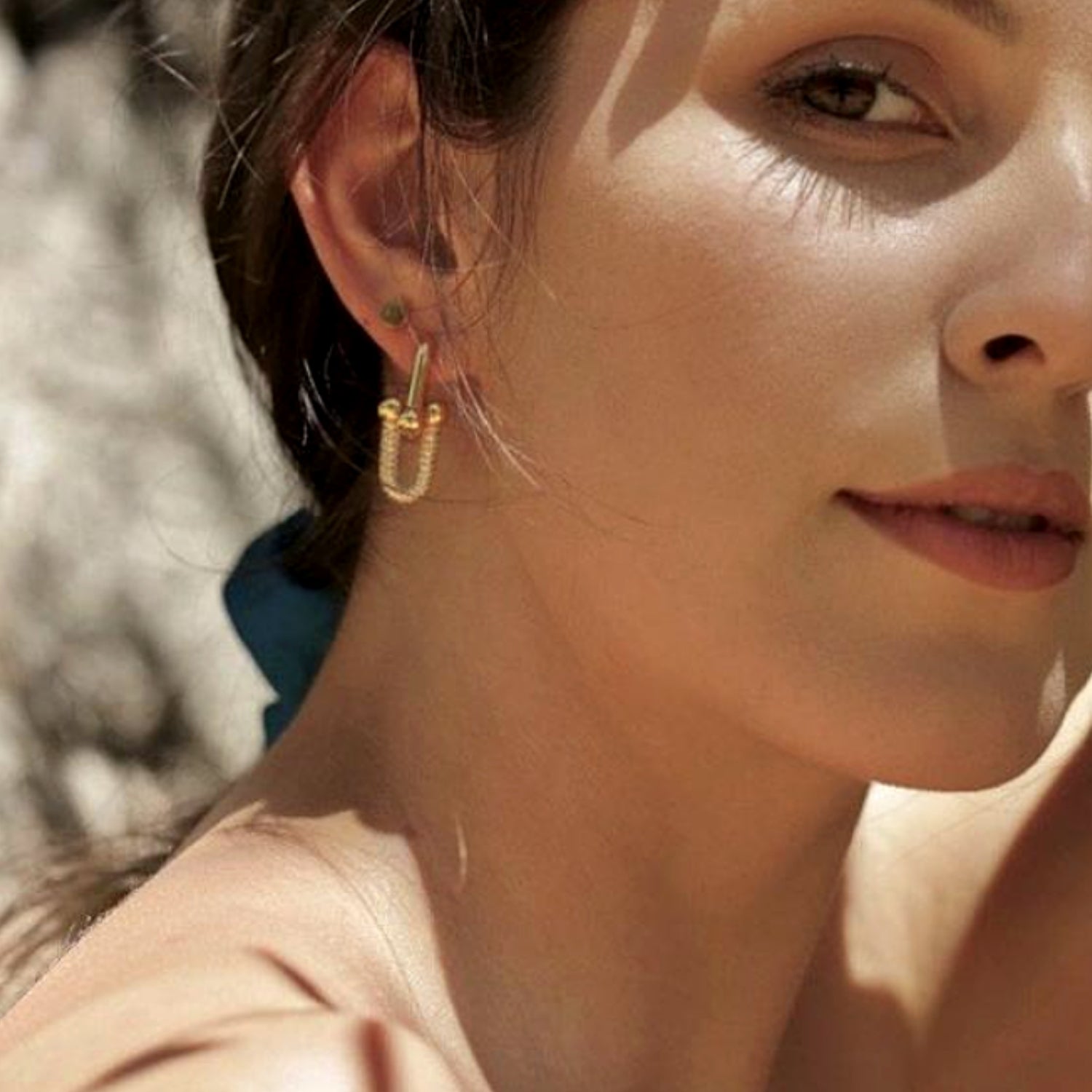 Isabella Pave U Link Earrings