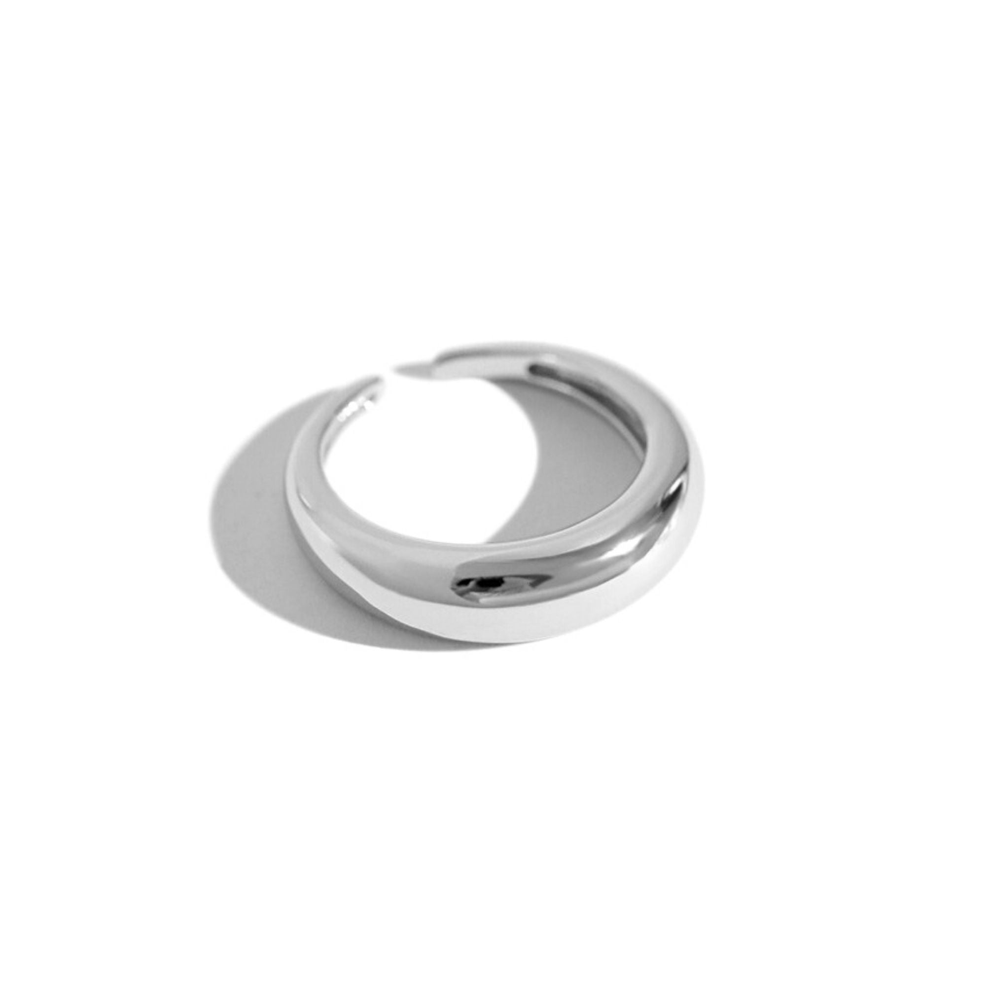 Thin Dome Adjustable Open Ring