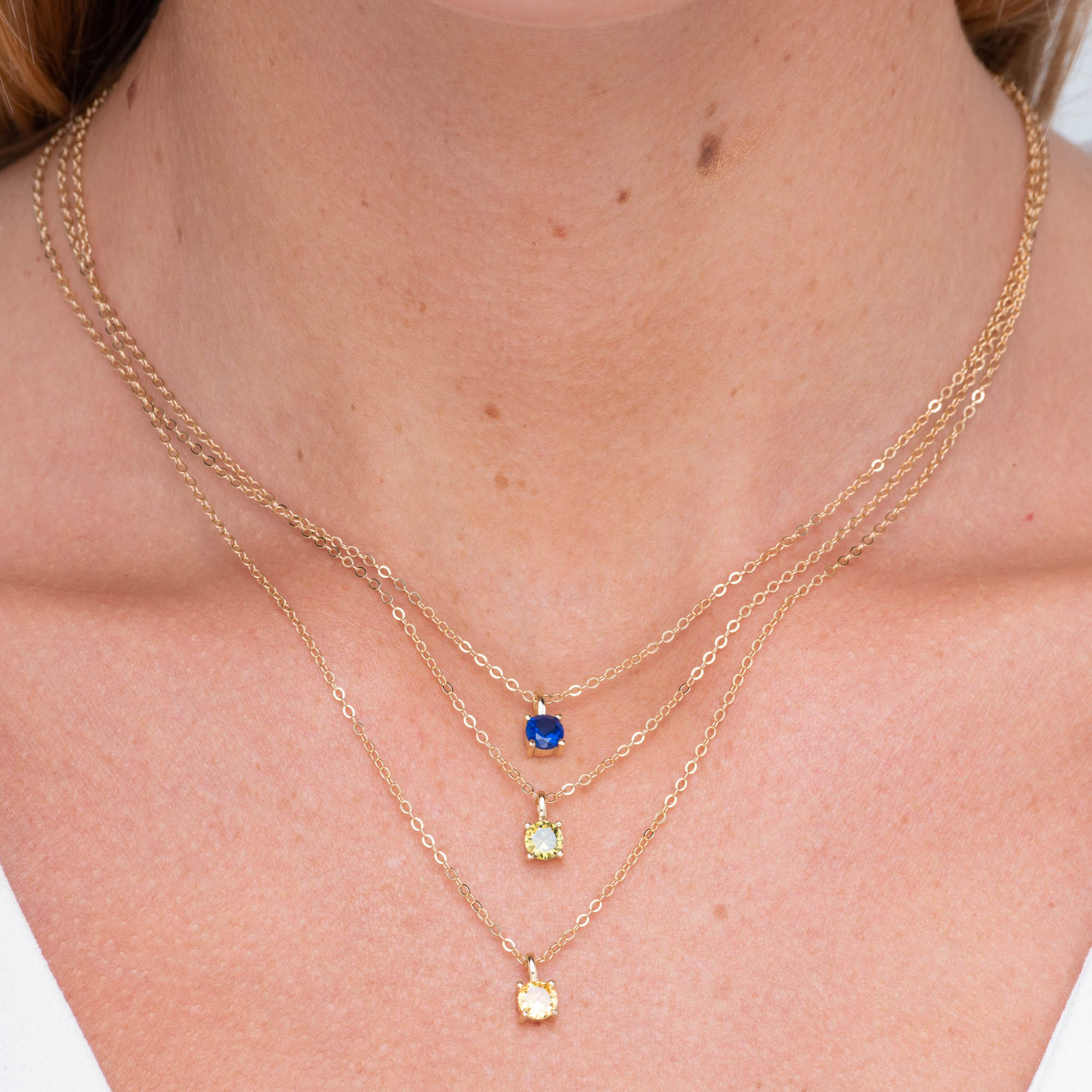 Classic Birthstone Necklace August