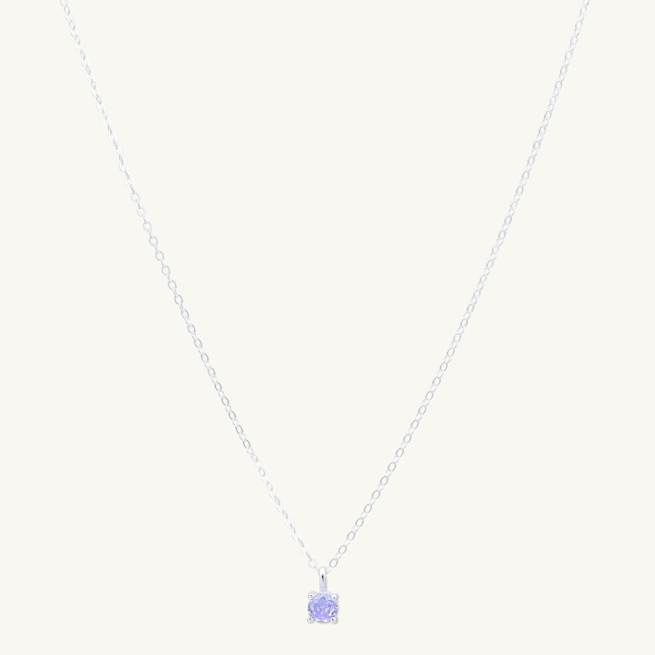 Classic Birthstone Necklace June