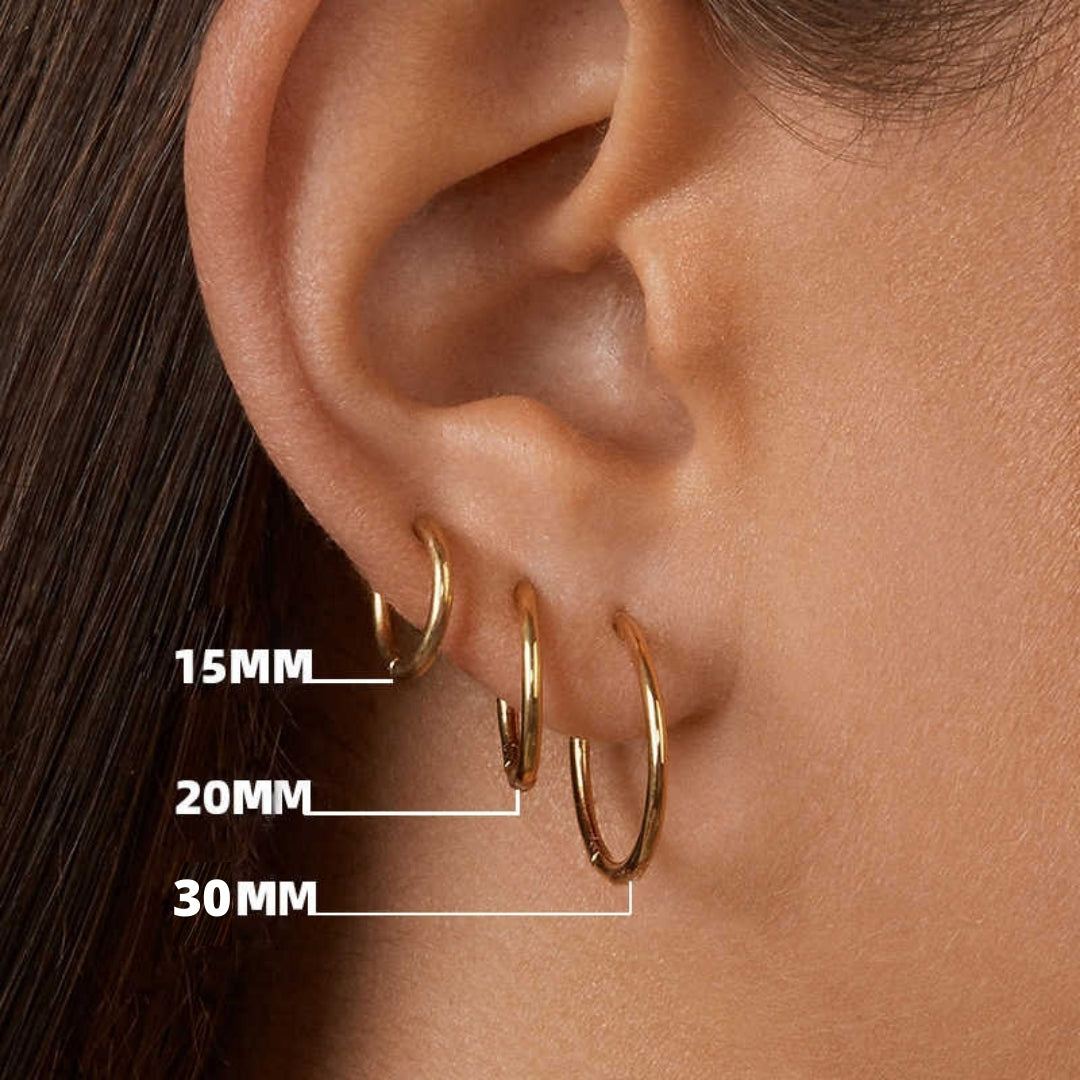 Thin Basic Small Hoops