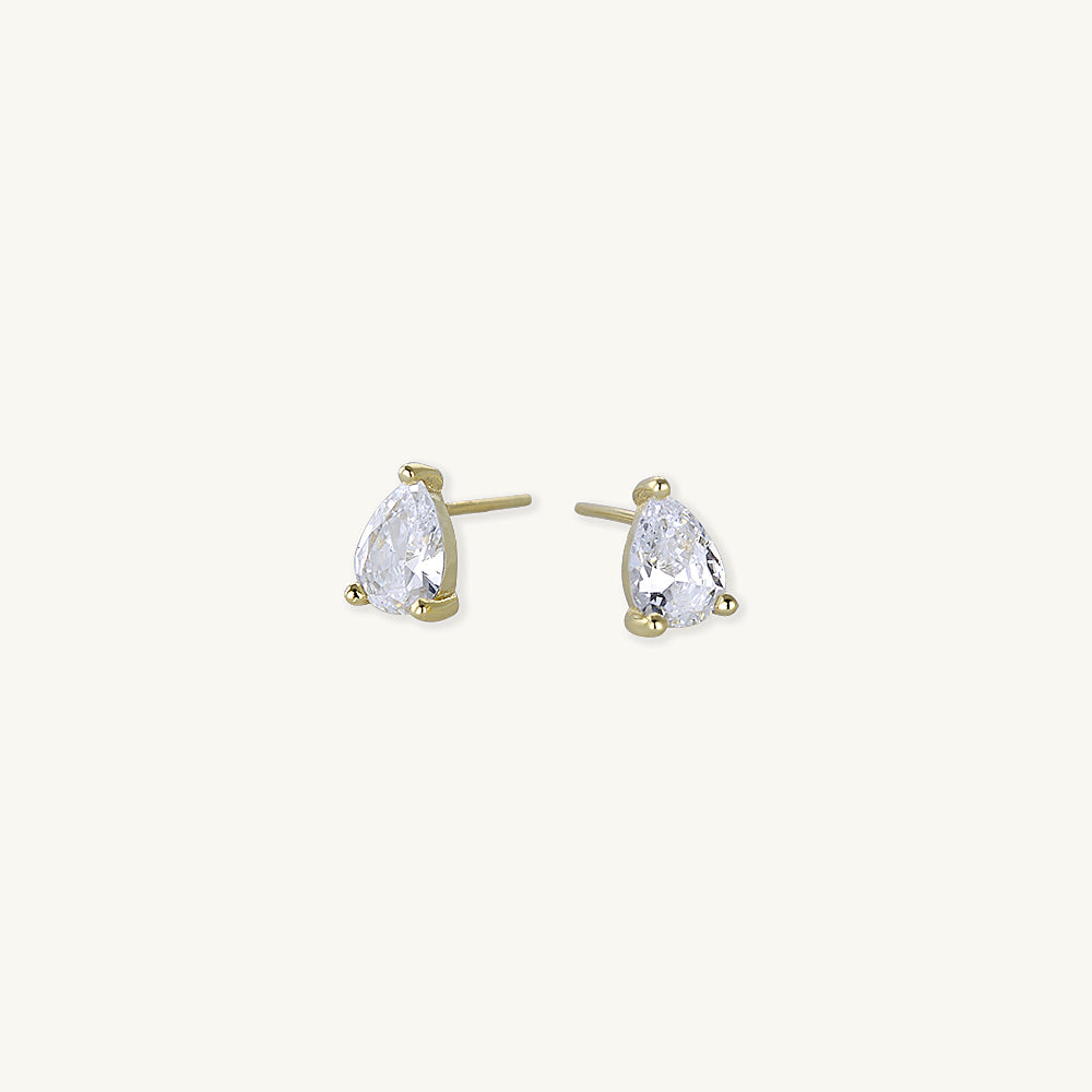 Pear Sapphire Stud Earrings