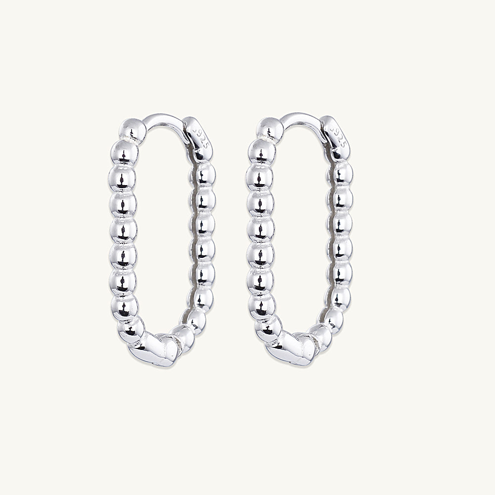 Long Ball Hoop Earrings