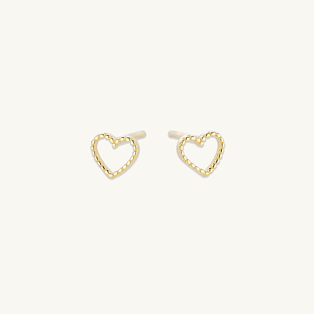 Mini Heart Stud Earrings