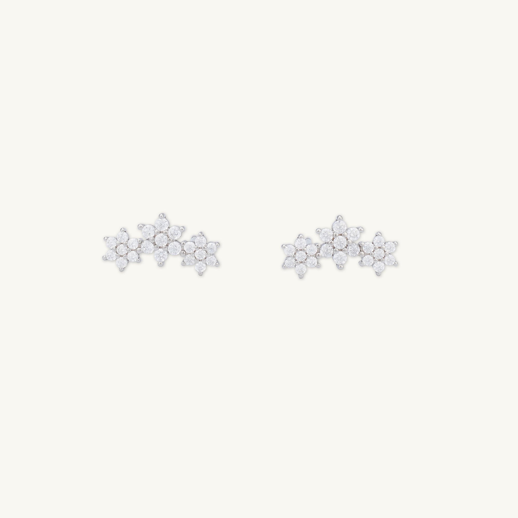 Daisy Cluster Sapphire Earrings