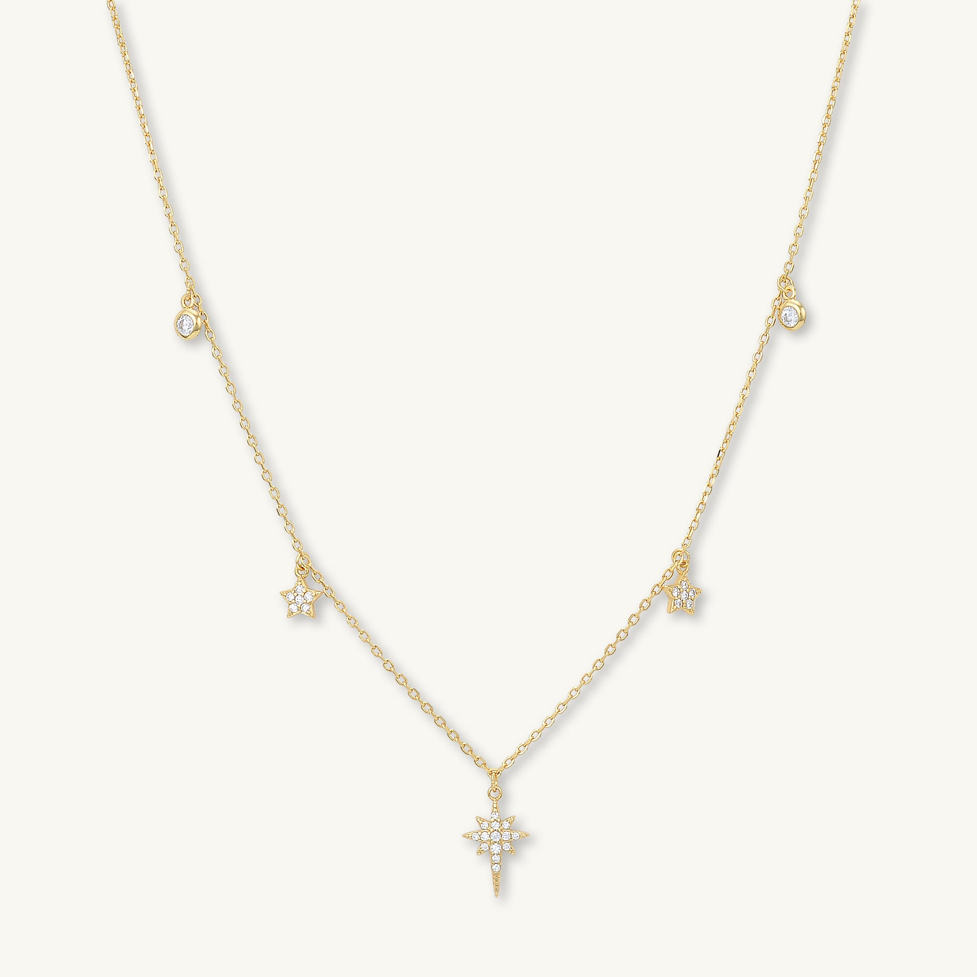 Bright North Star Sapphire Necklace