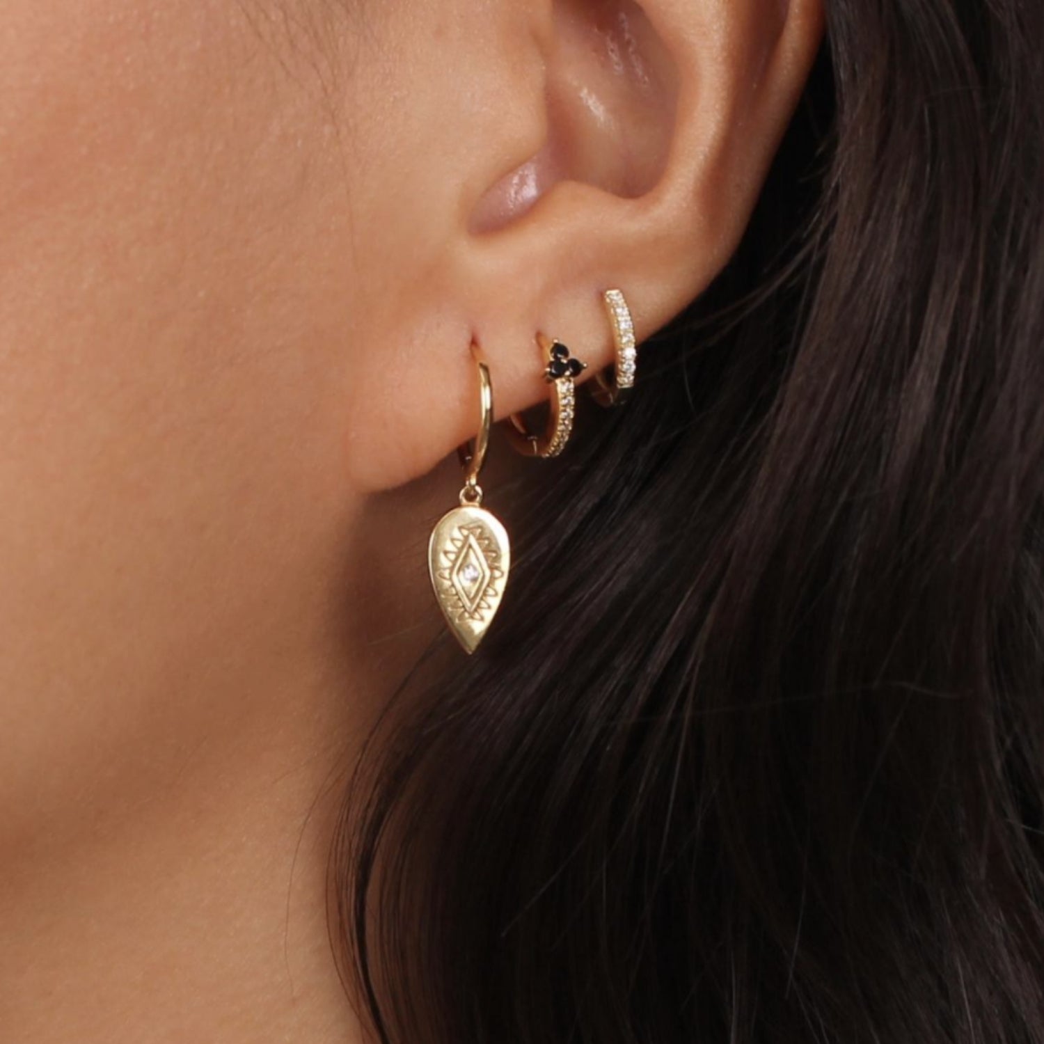 Boho Evil Eye Hoop Earrings - Camile & Stone
