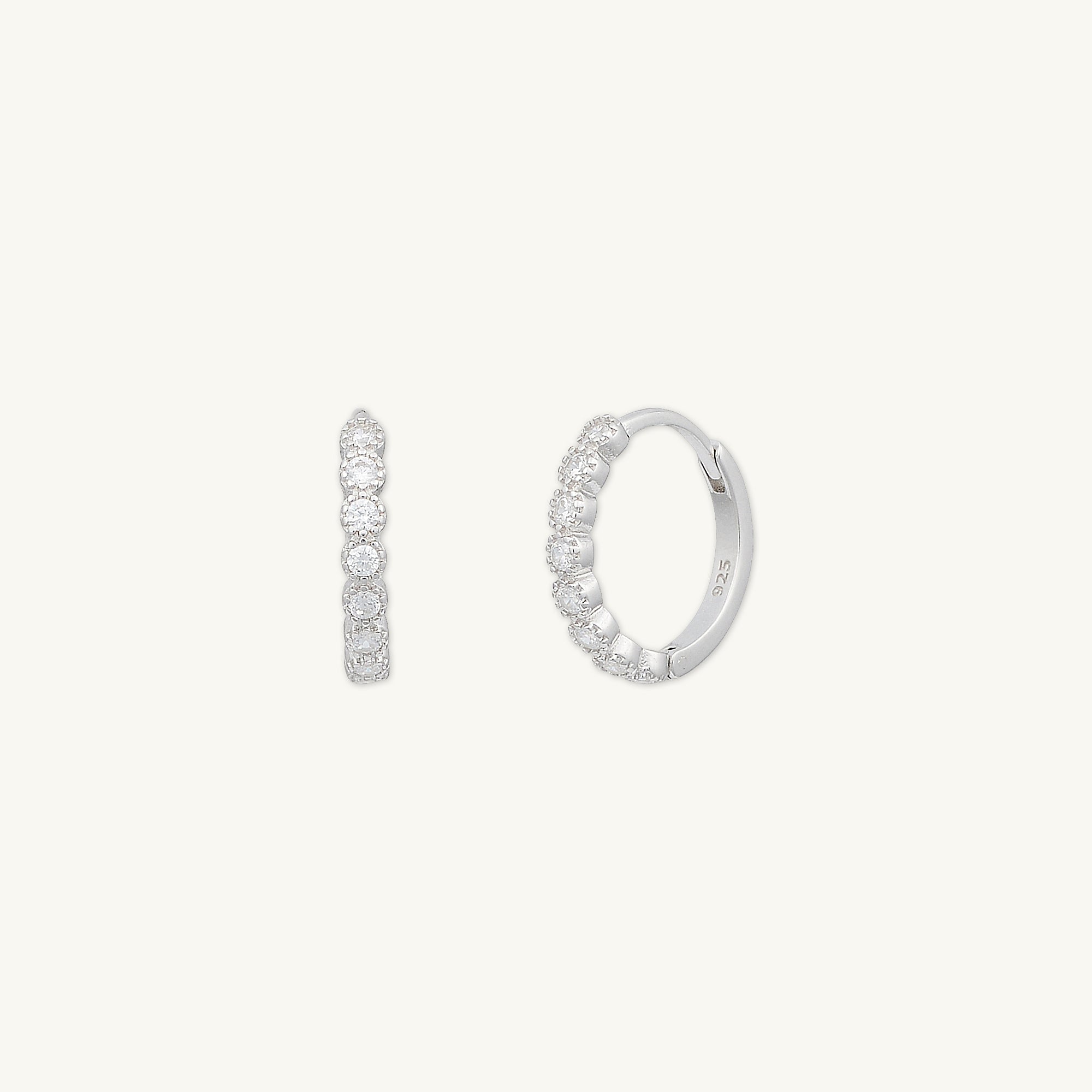 Classic Sapphire Huggie Earrings - Camile & Stone