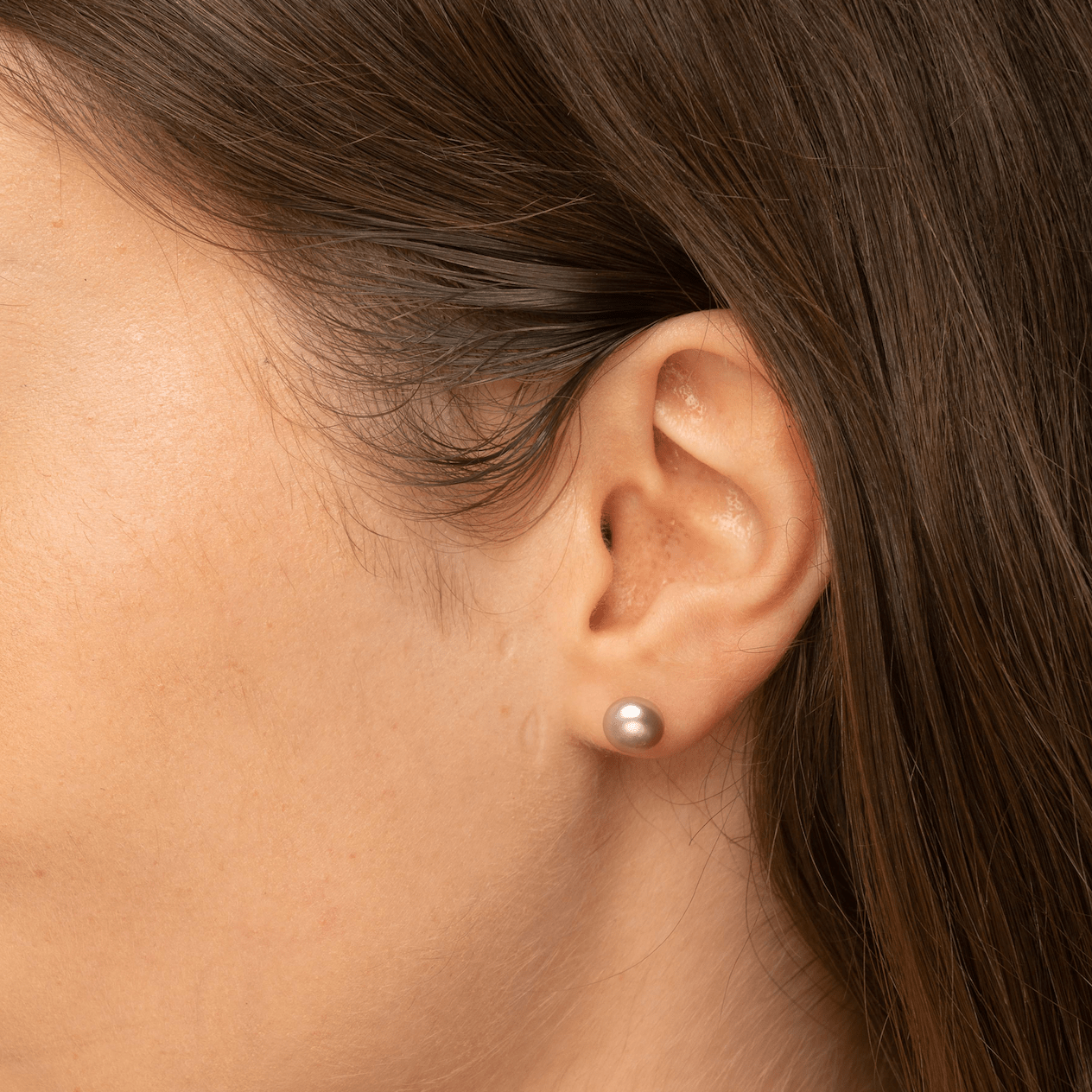 Freshwater Purple Pearl Studs - Camile & Stone