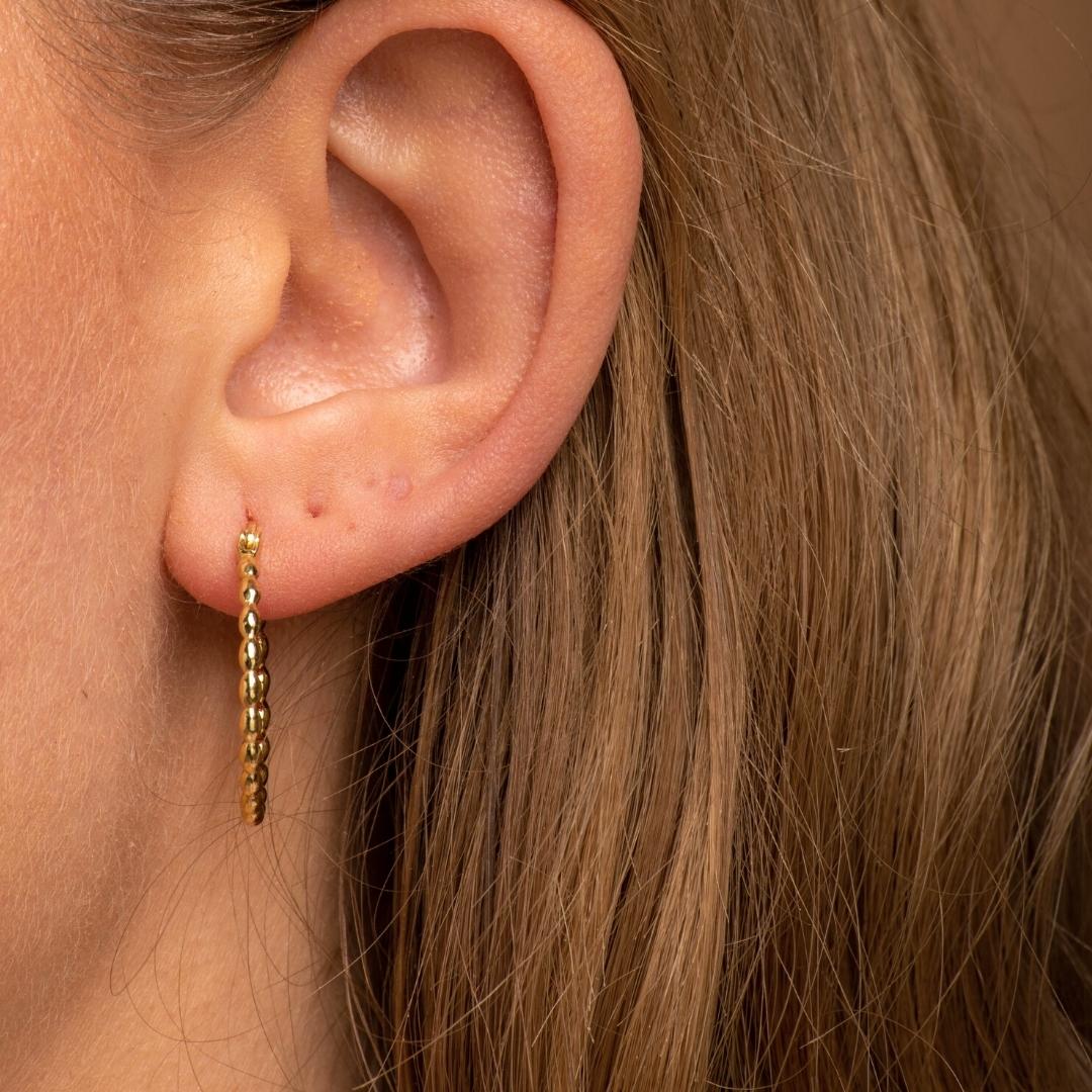 Large Ball Hoop Earrings - Camile & Stone