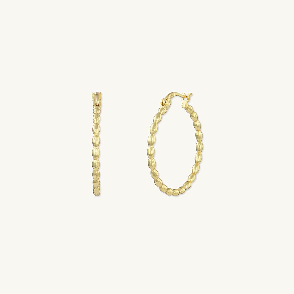 Large Ball Hoop Earrings - Camile & Stone