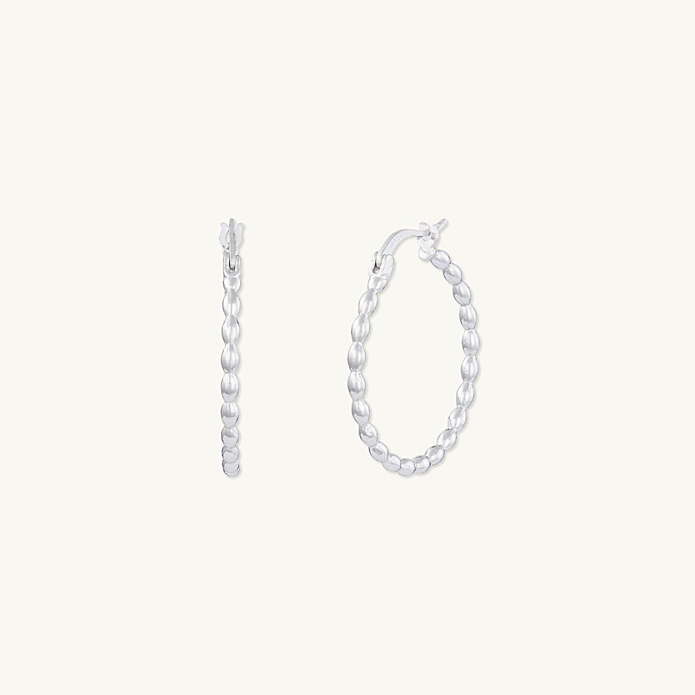 Large Ball Hoop Earrings - Camile & Stone