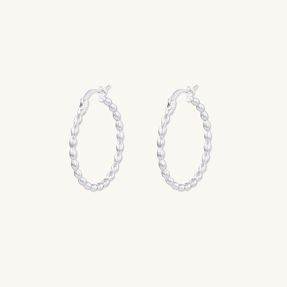 Large Ball Hoop Earrings - Camile & Stone