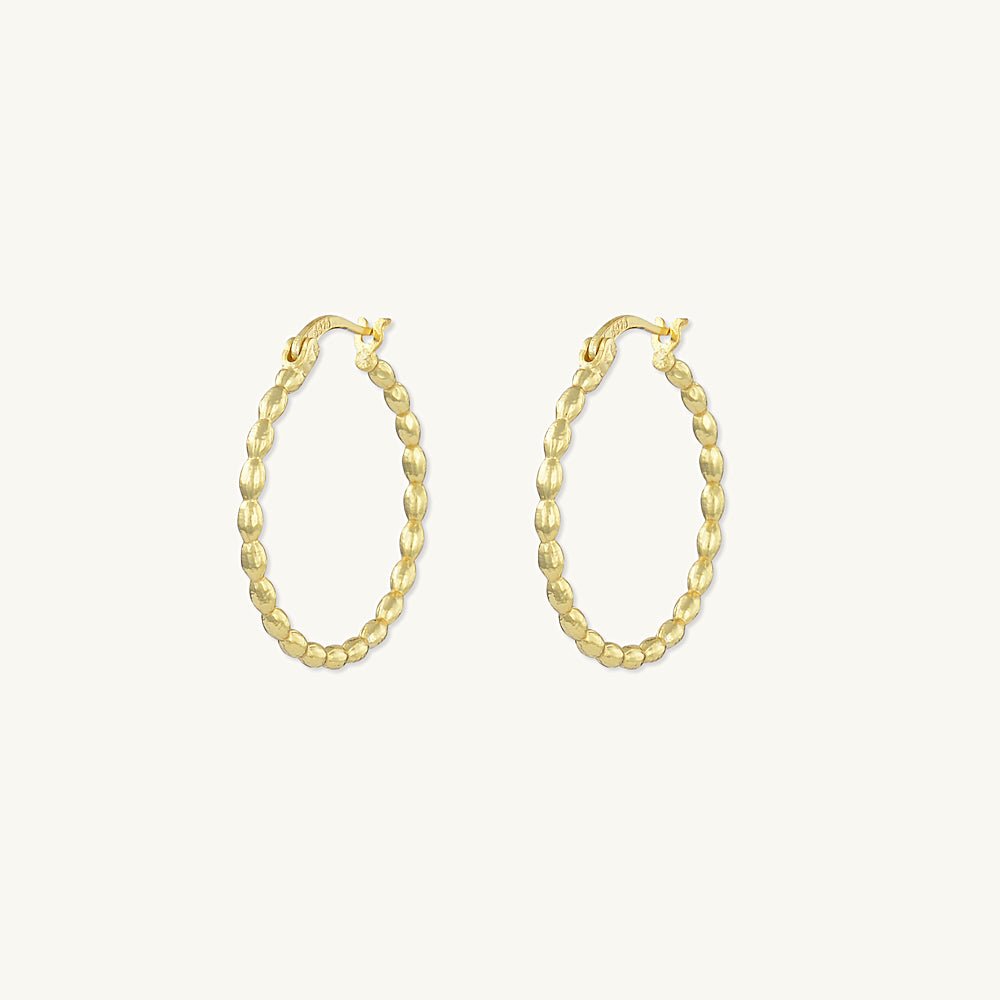 Large Ball Hoop Earrings - Camile & Stone