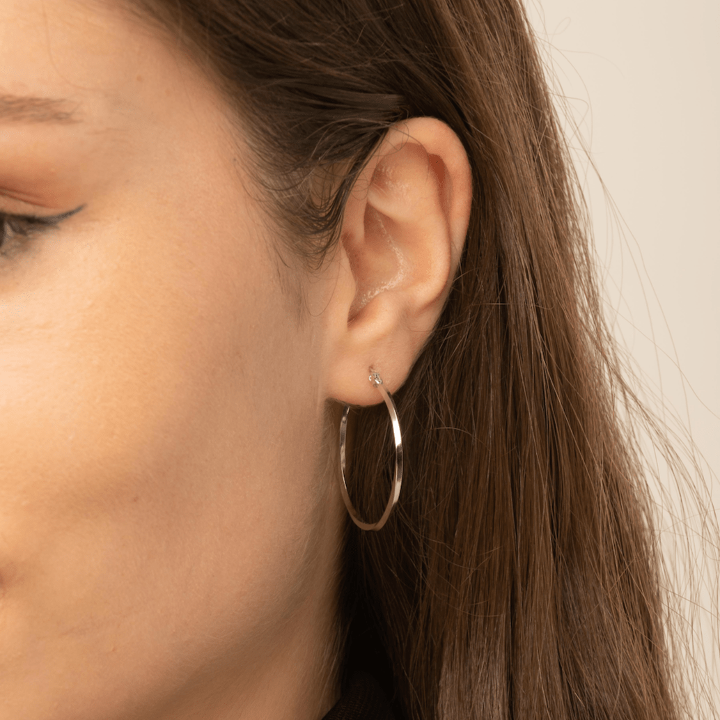 Large Swirl Hoop Earrings - Camile & Stone